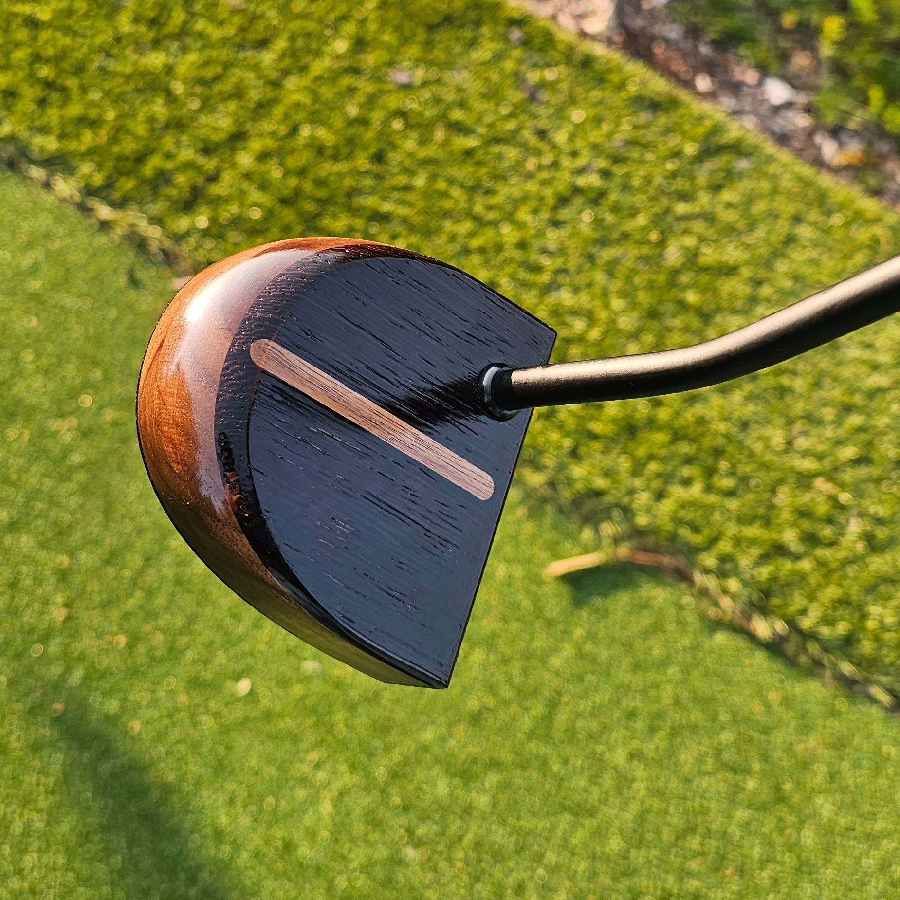Exotic Wenge wood and walnut putter