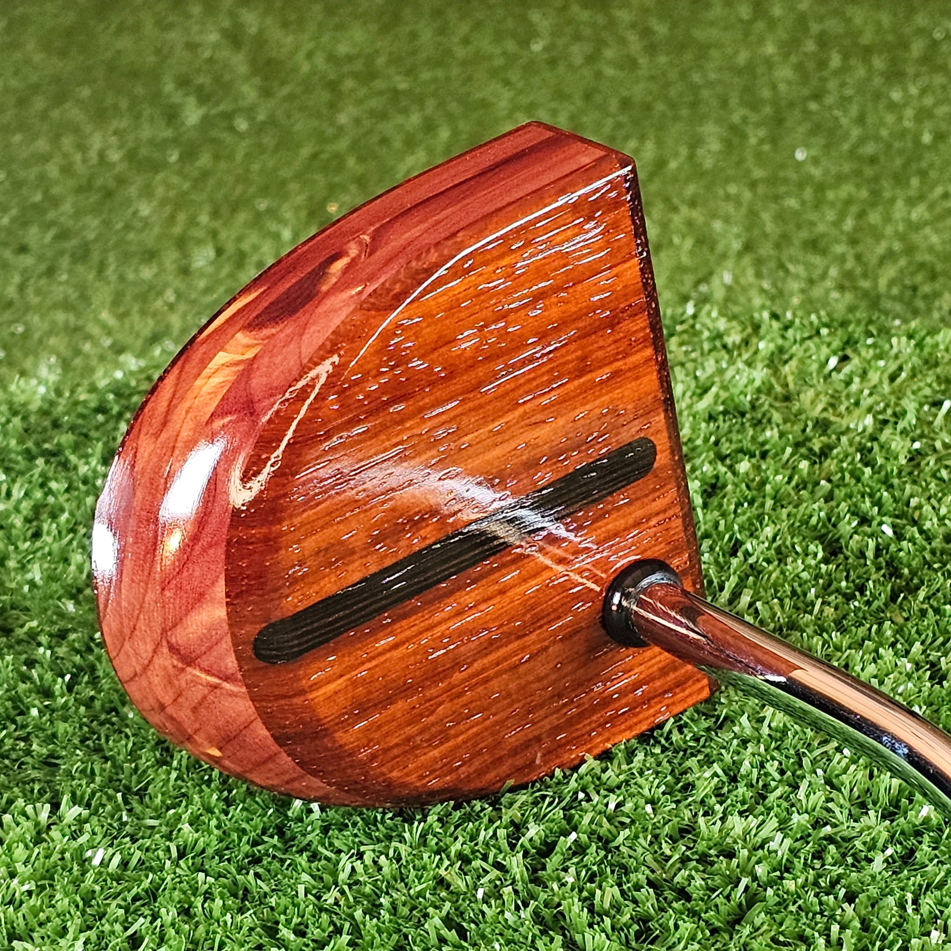 Exotic Padauk wood and Red Cedar Putter LEFTY