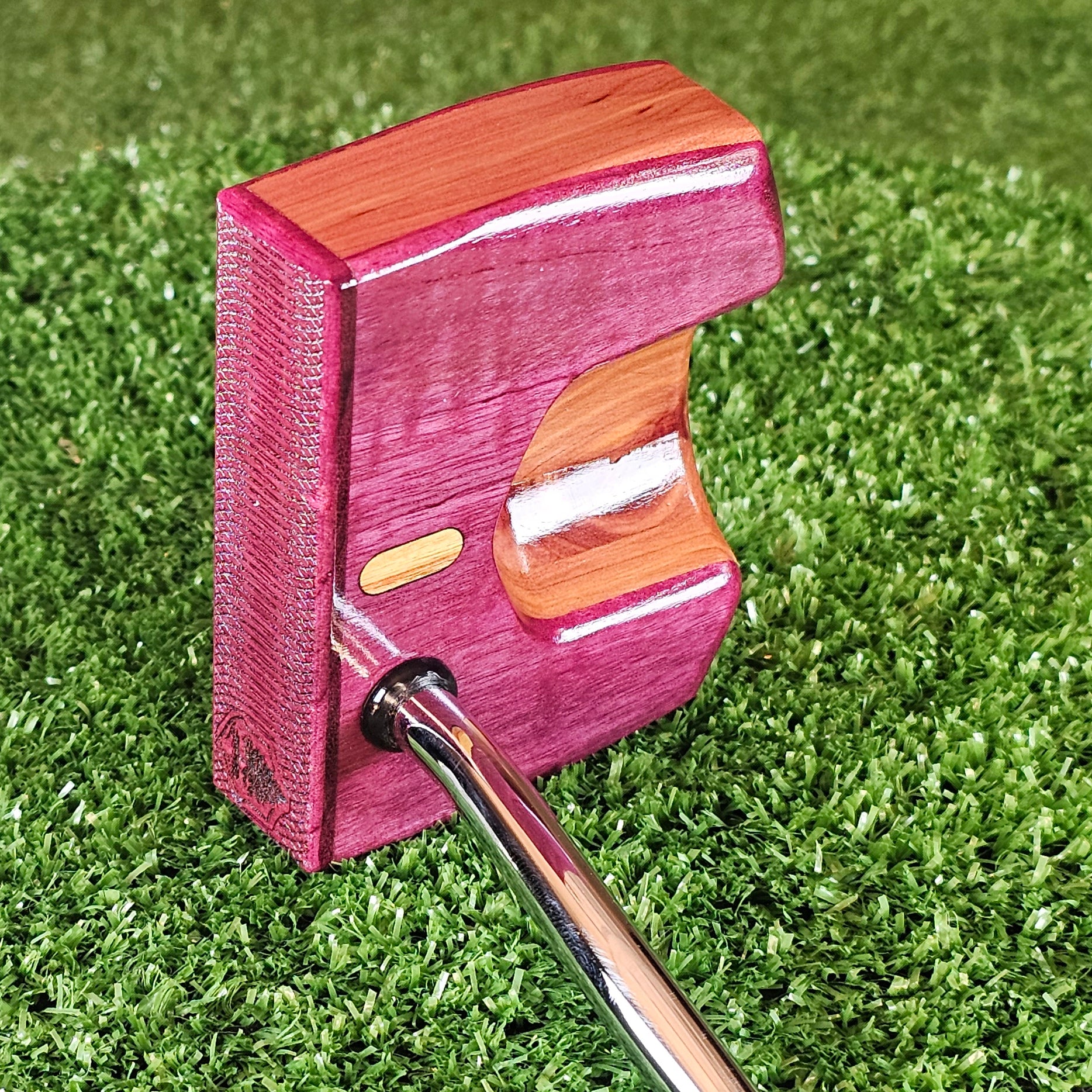 Amaranth style Purpleheart exotic wood Woodrich Regal Putter