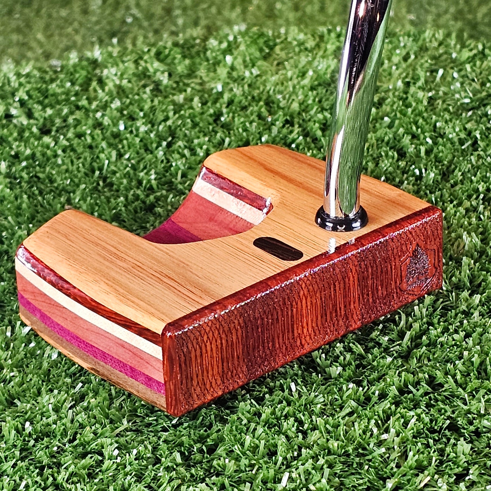 TimberTouch Woodrich Regal wood putter with Canarywood