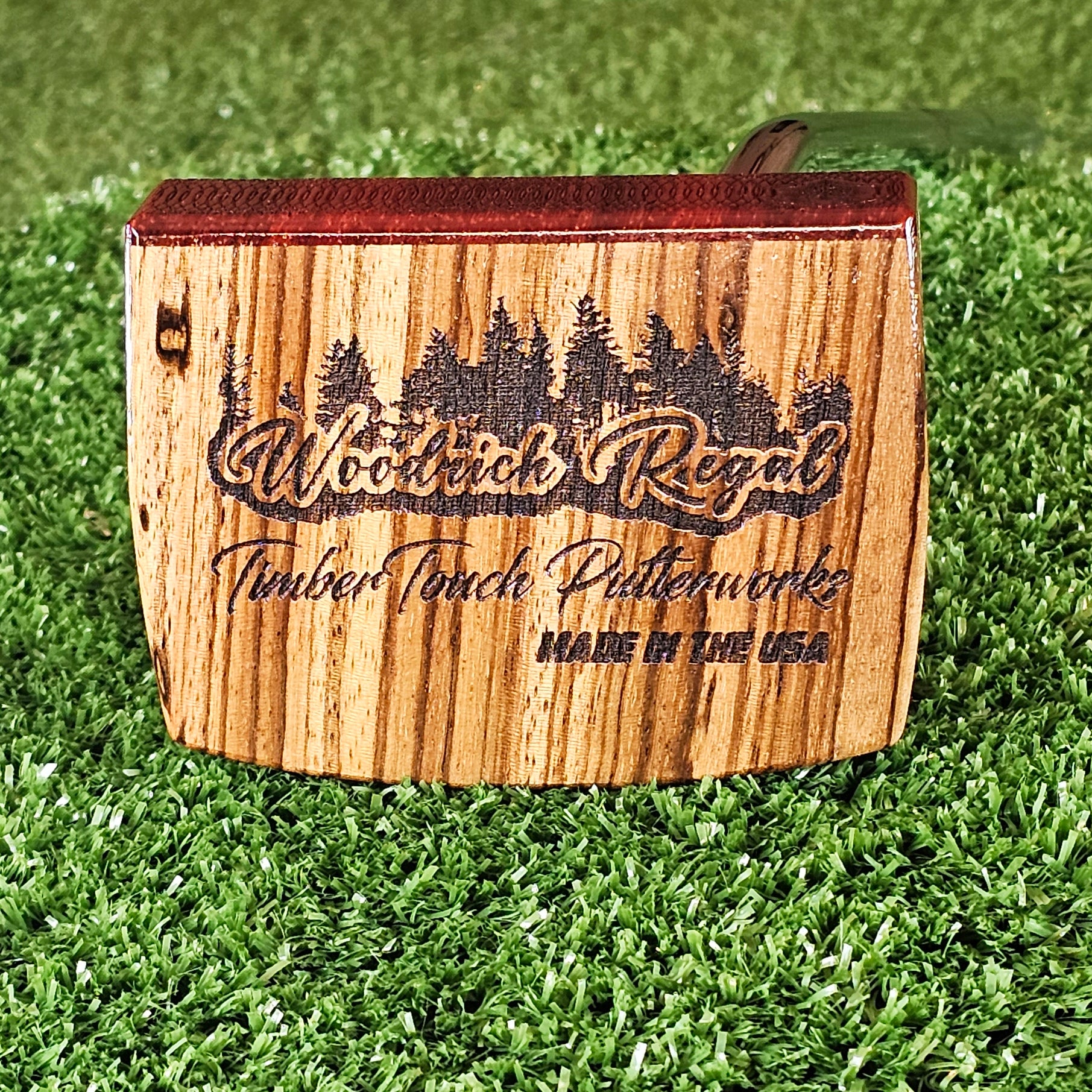 TimberTouch Woodrich Regal wood putter with Canarywood