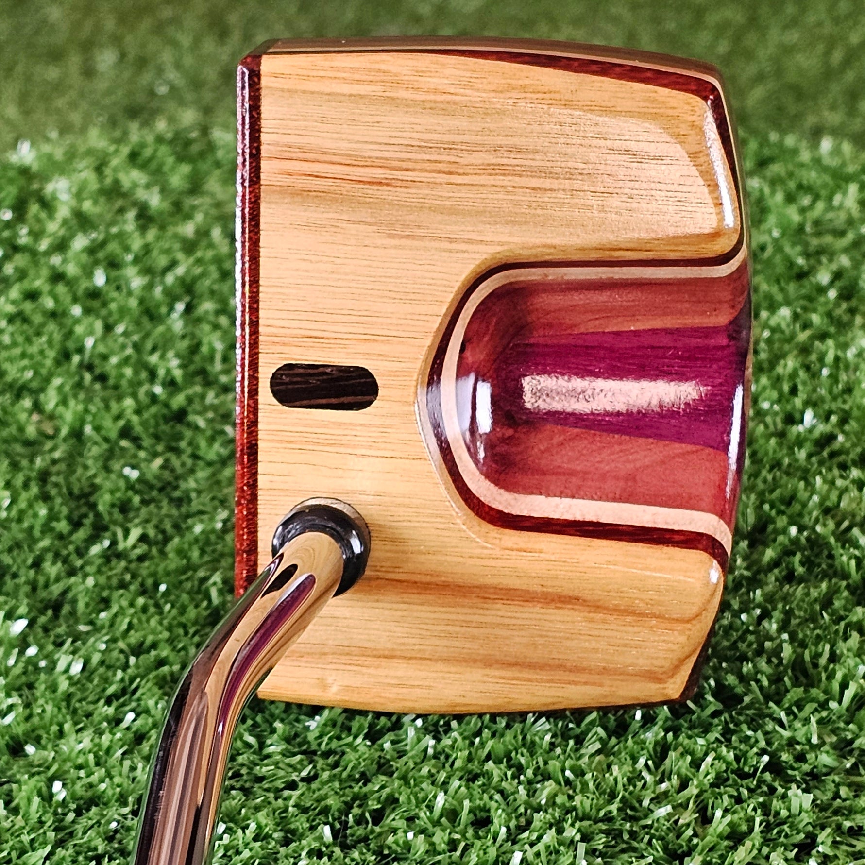 TimberTouch Woodrich Regal wood putter with Canarywood