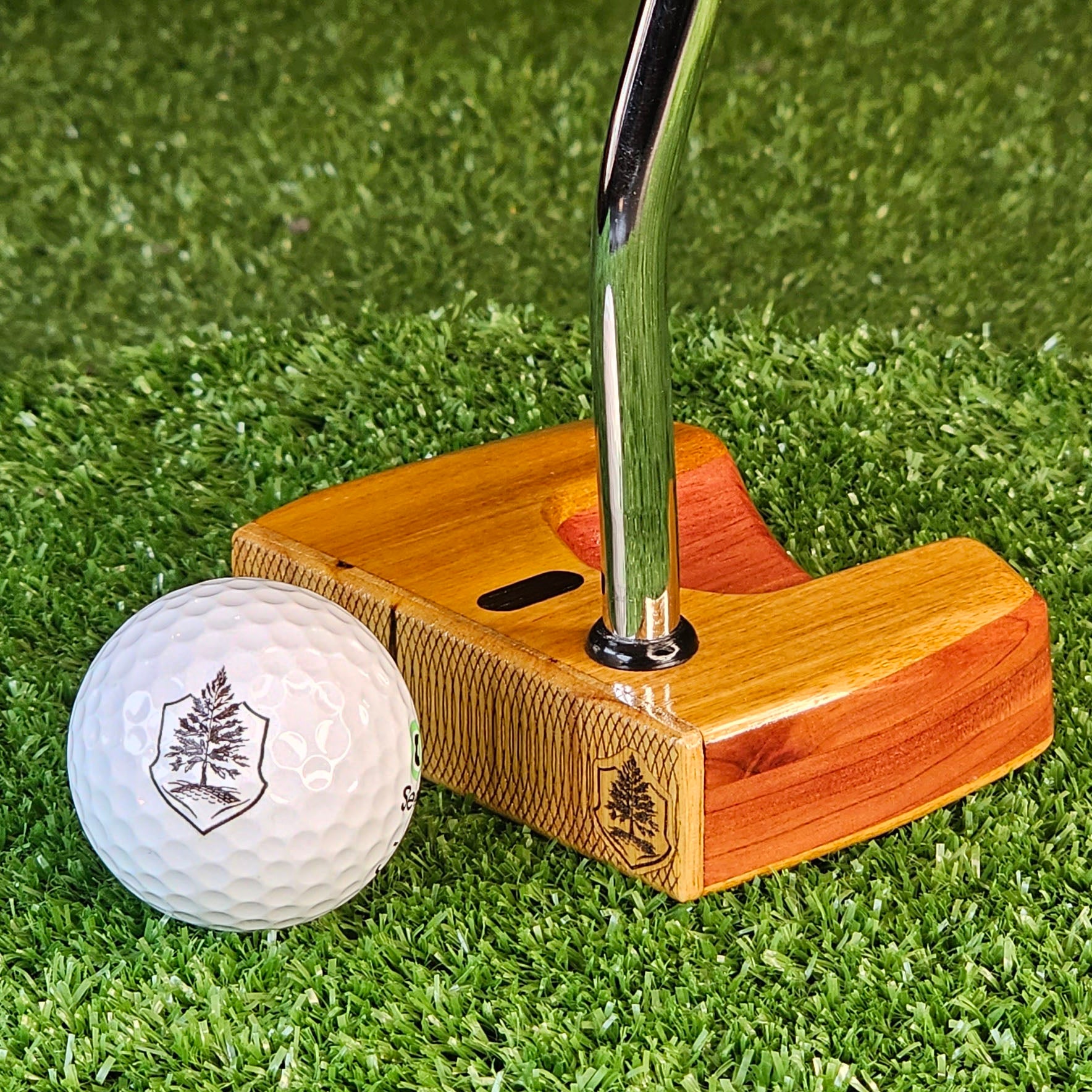 Canarywood exotic wood and Red CedarWoodrich Regal Putter