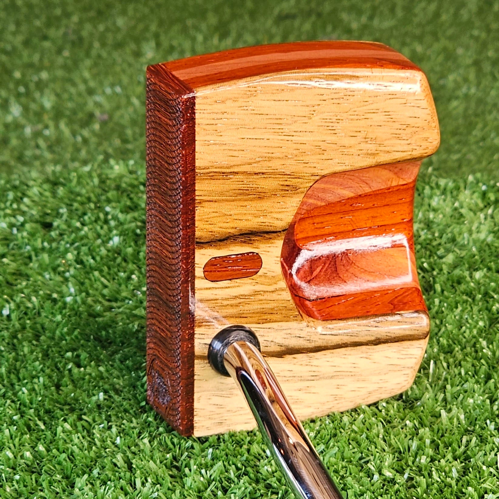 Zebrawood exotic wood and Padauk Woodrich Regal Putter