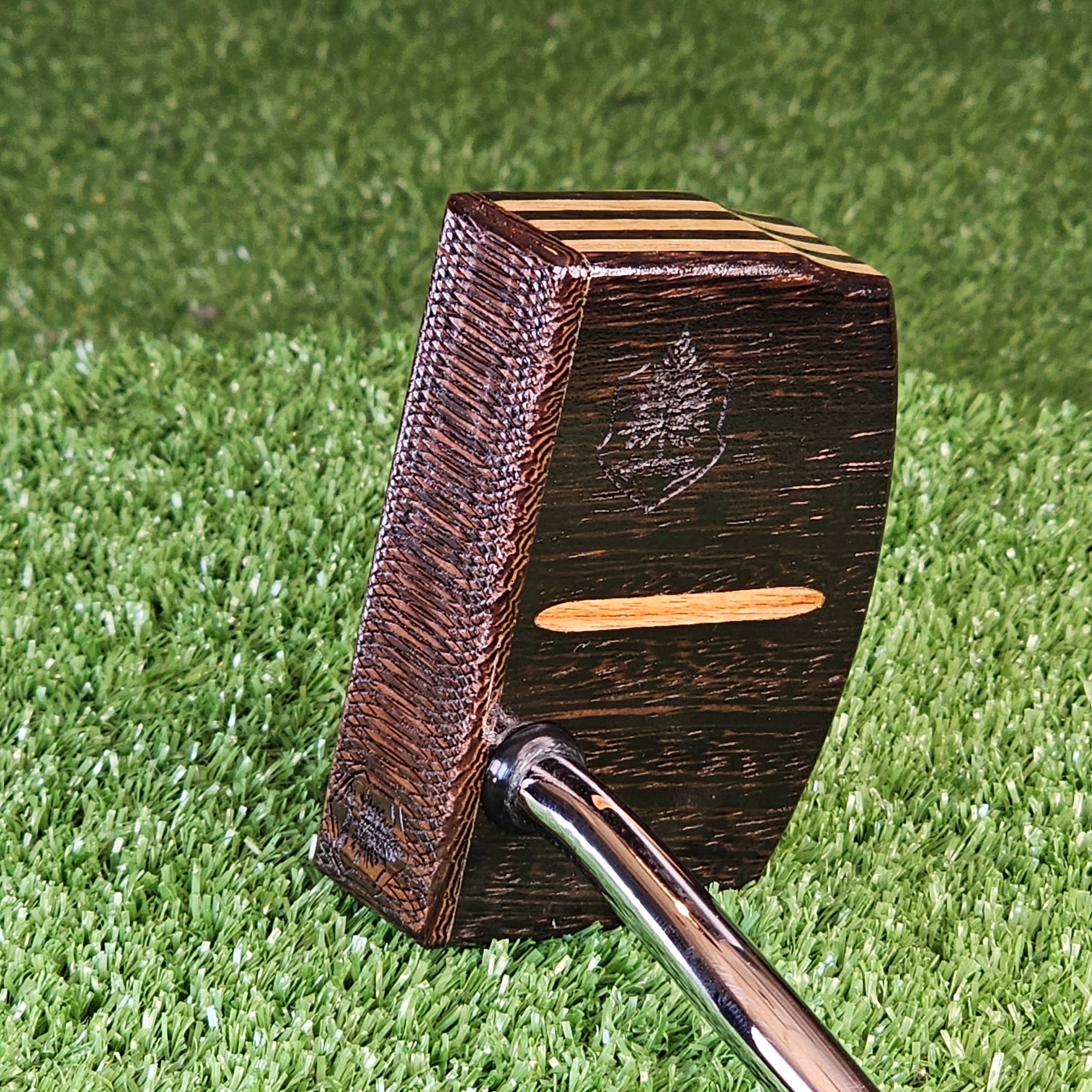 Wenge exotic wood putter with Limba wood layers