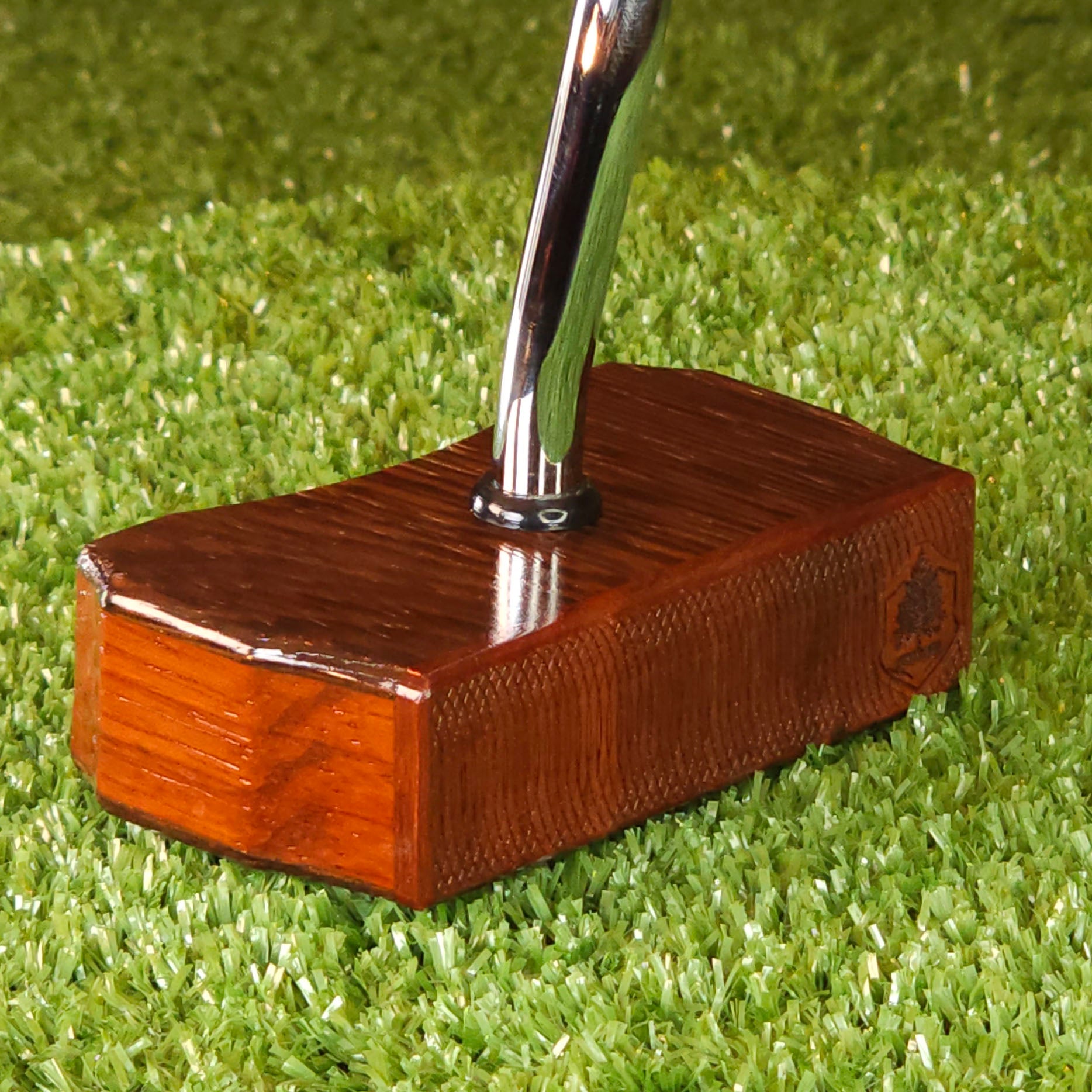 Wenge and Padauk exotic wood Zero Torque Center Shaft putter
