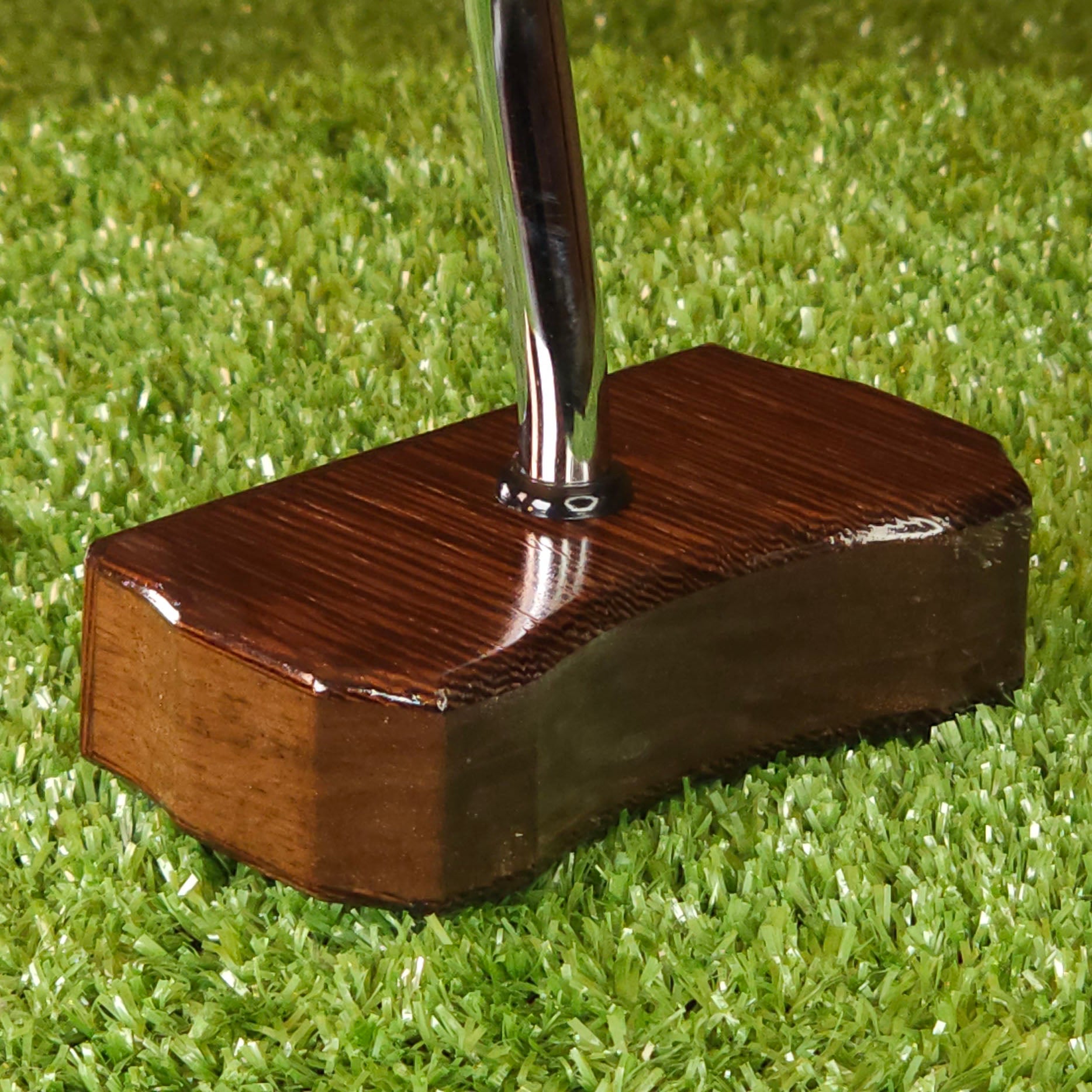 Wenge and Walnut exotic wood Zero Torque Center Shaft putter