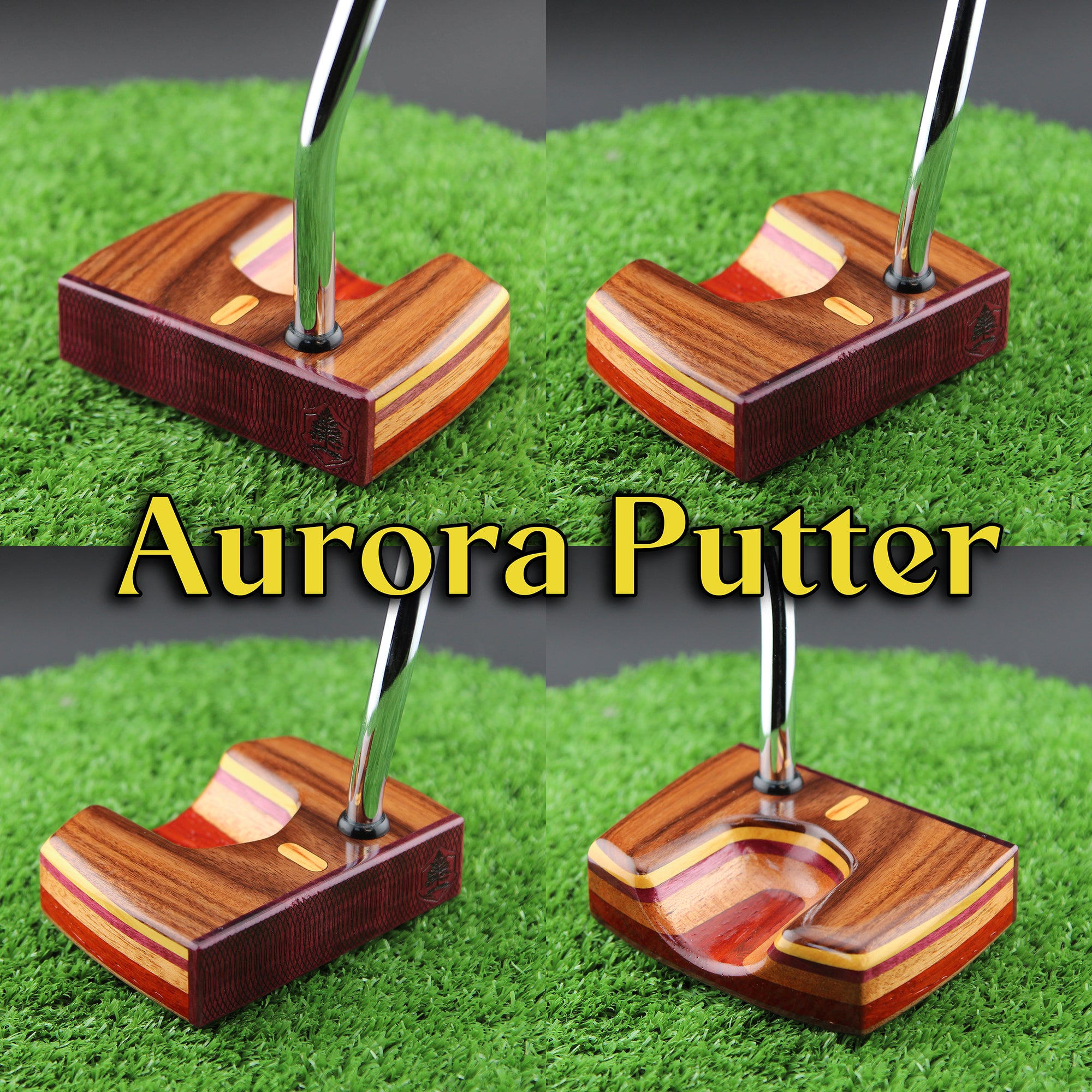 Exotic Rosewood with various other woods Aurora Style TimberTouch Putter
