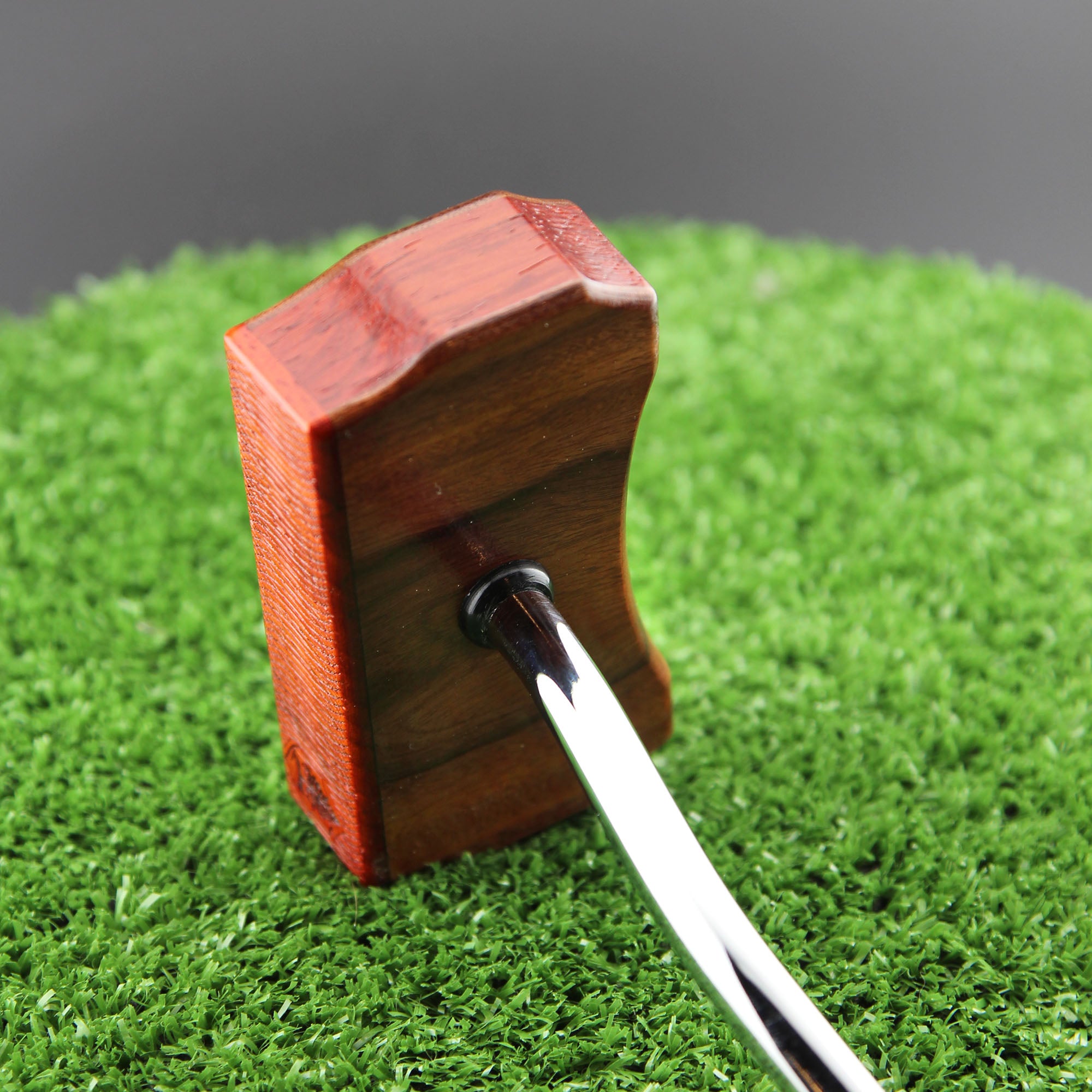 Rosewood and Padauk exotic wood Zero Torque Center Shaft putter