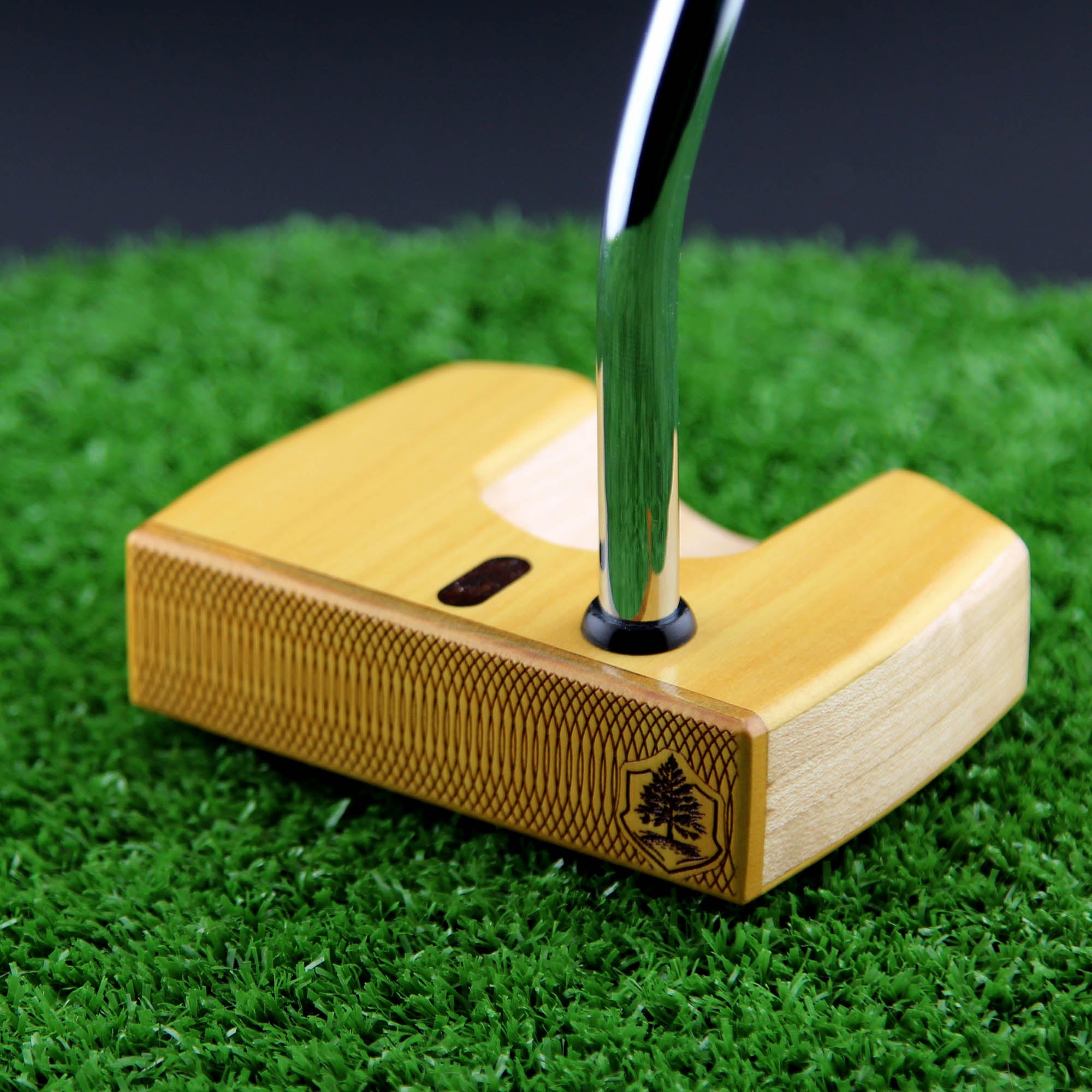 Yellowheart with Maple body and Wenge inlay exotic wood putter