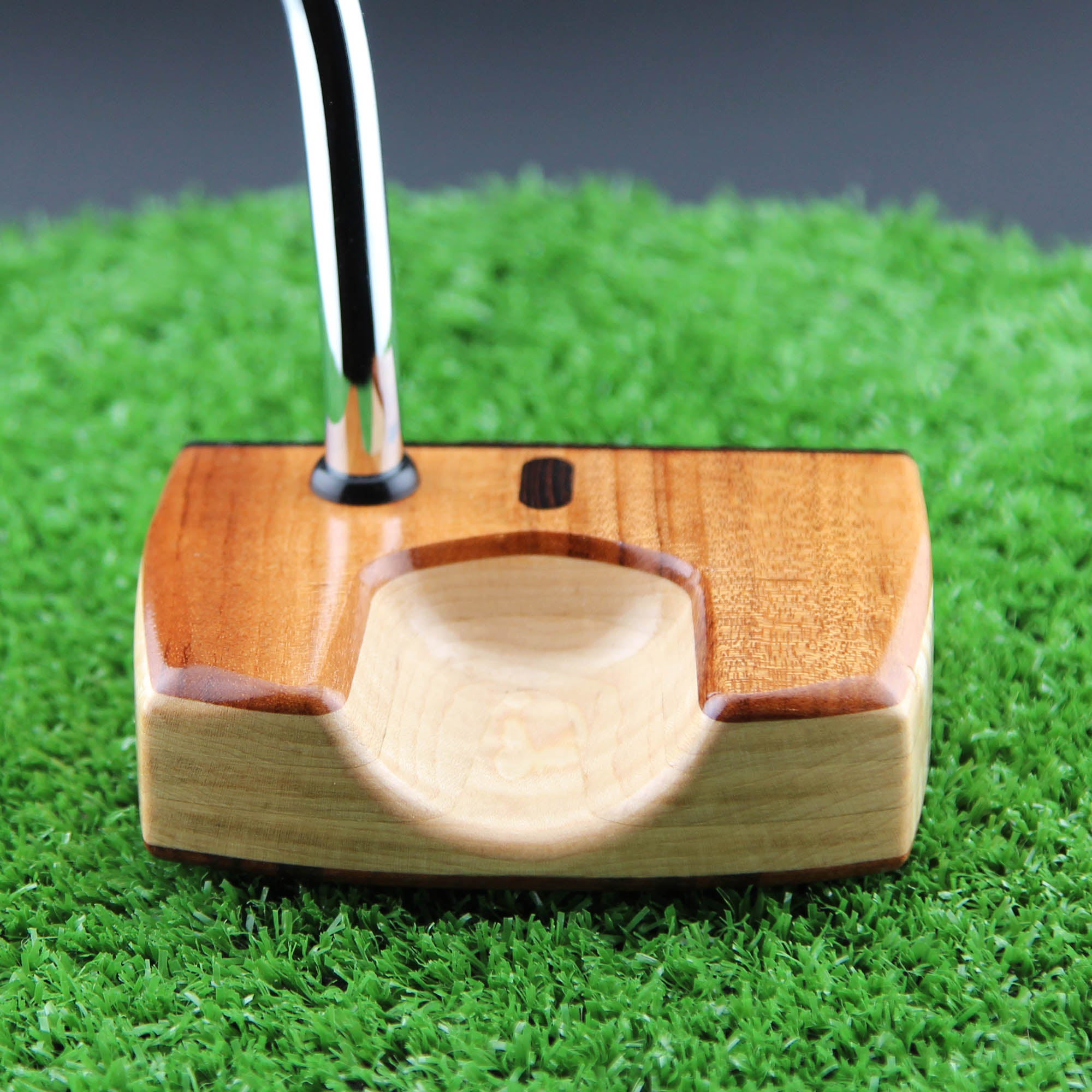 Tigerwood with Oak body and Wenge inlay exotic wood putter