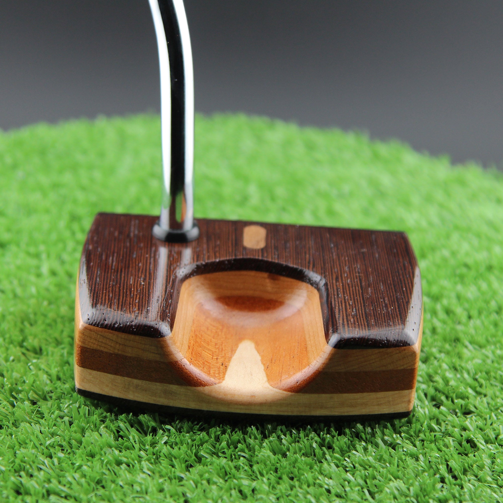 Exotic Wenge Wood Putter with various domestic woods in the body