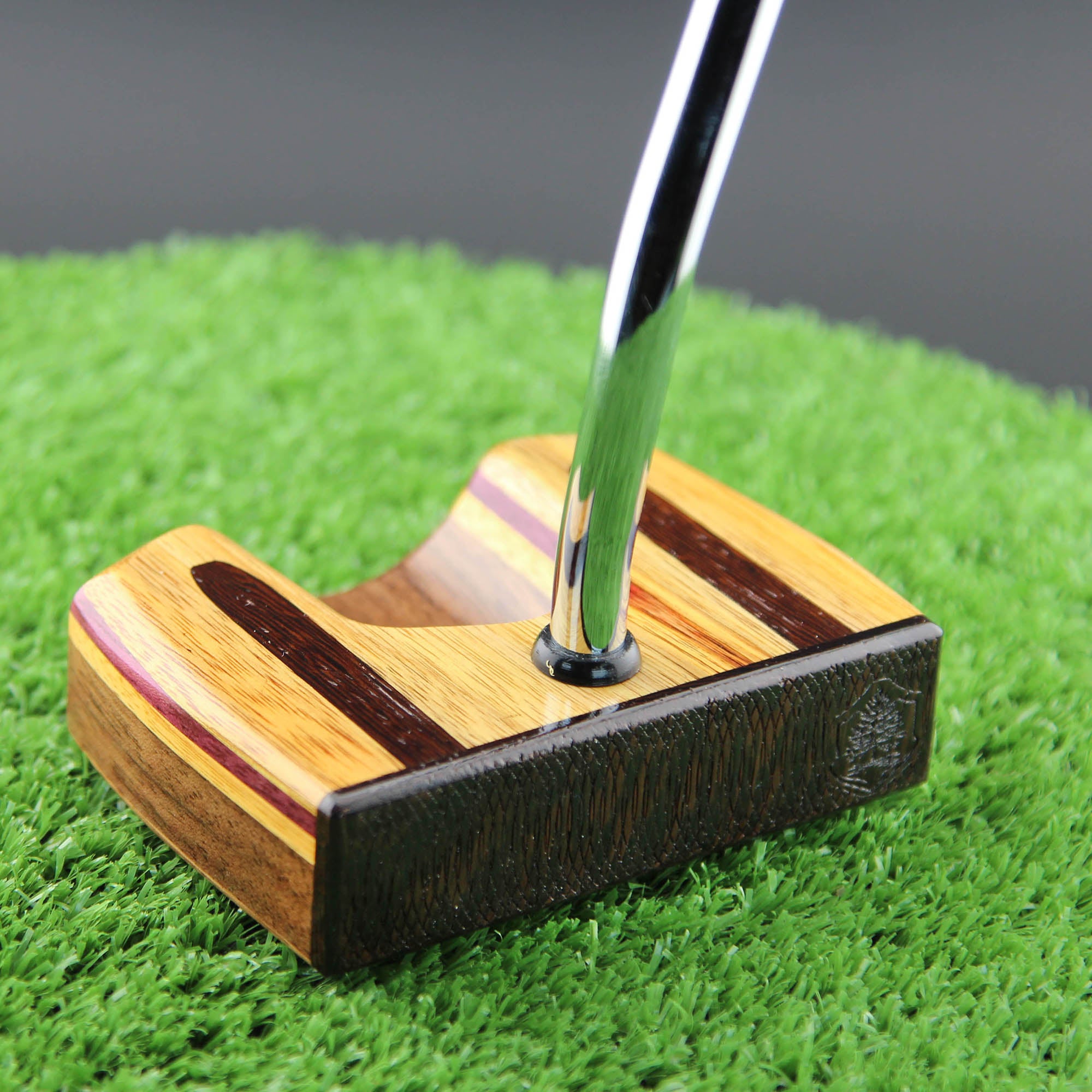 Black Fang Center shaft Zero torque putter Canarywood and Wenge inlay