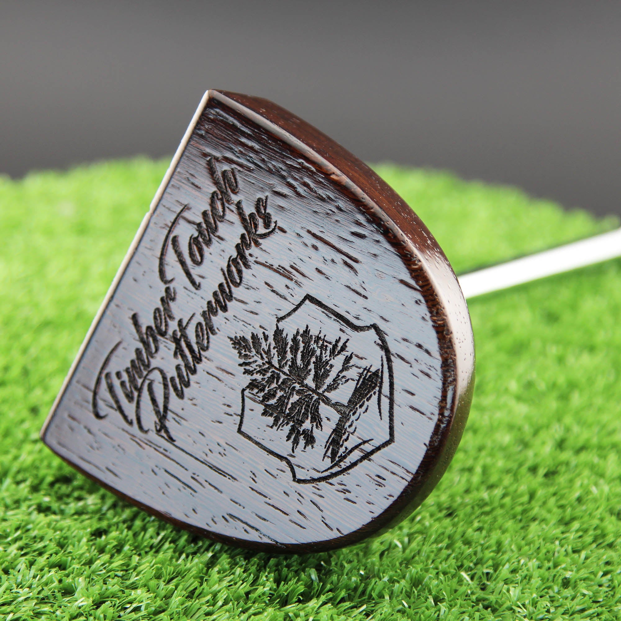 Midnight style putter Exotic Wenge Dark Wood Zero Torque Center Shaft