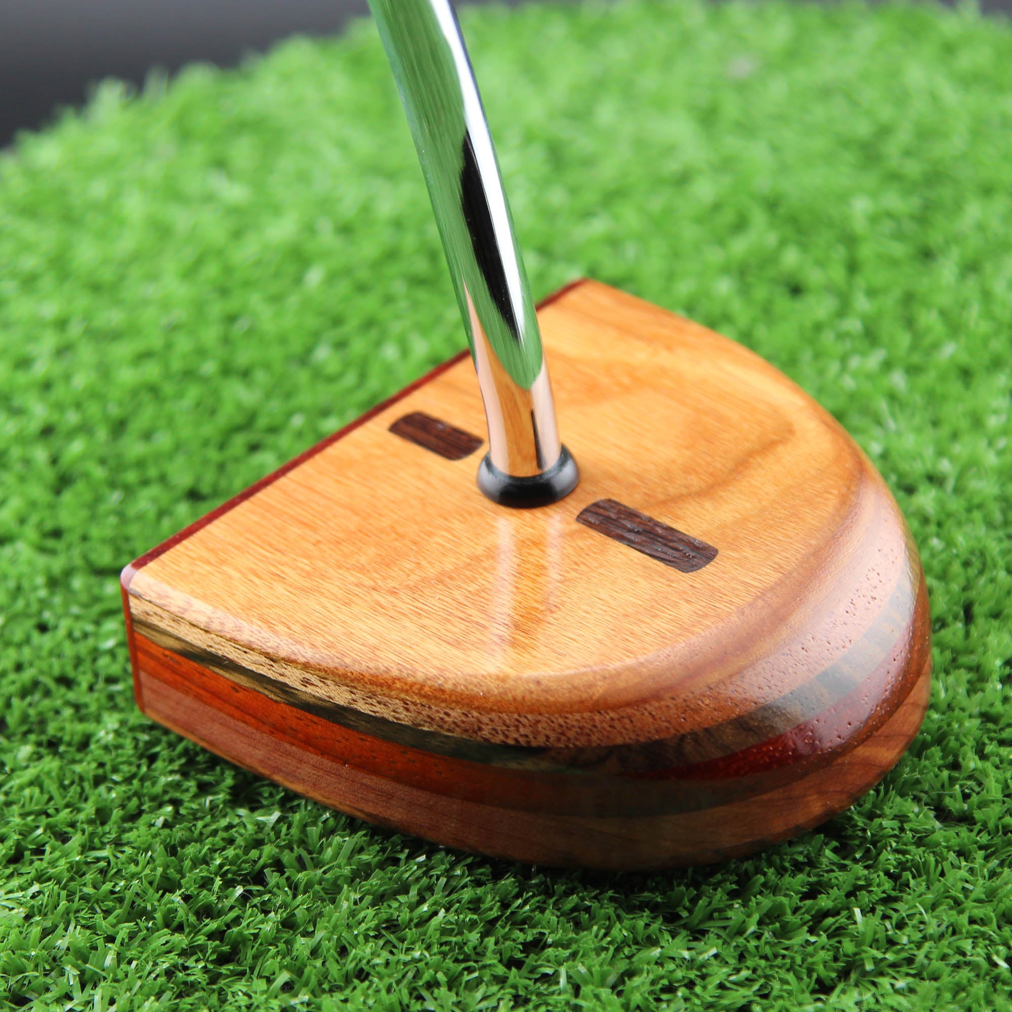 TimberTouch wood putter with Canarywood center shaft zero torque