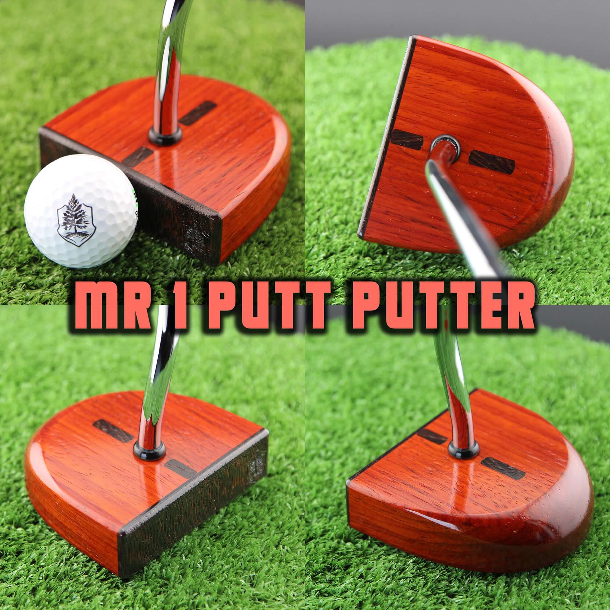 MR1PUTT Padauk and Wenge Zero Torque Center Shaft Putter