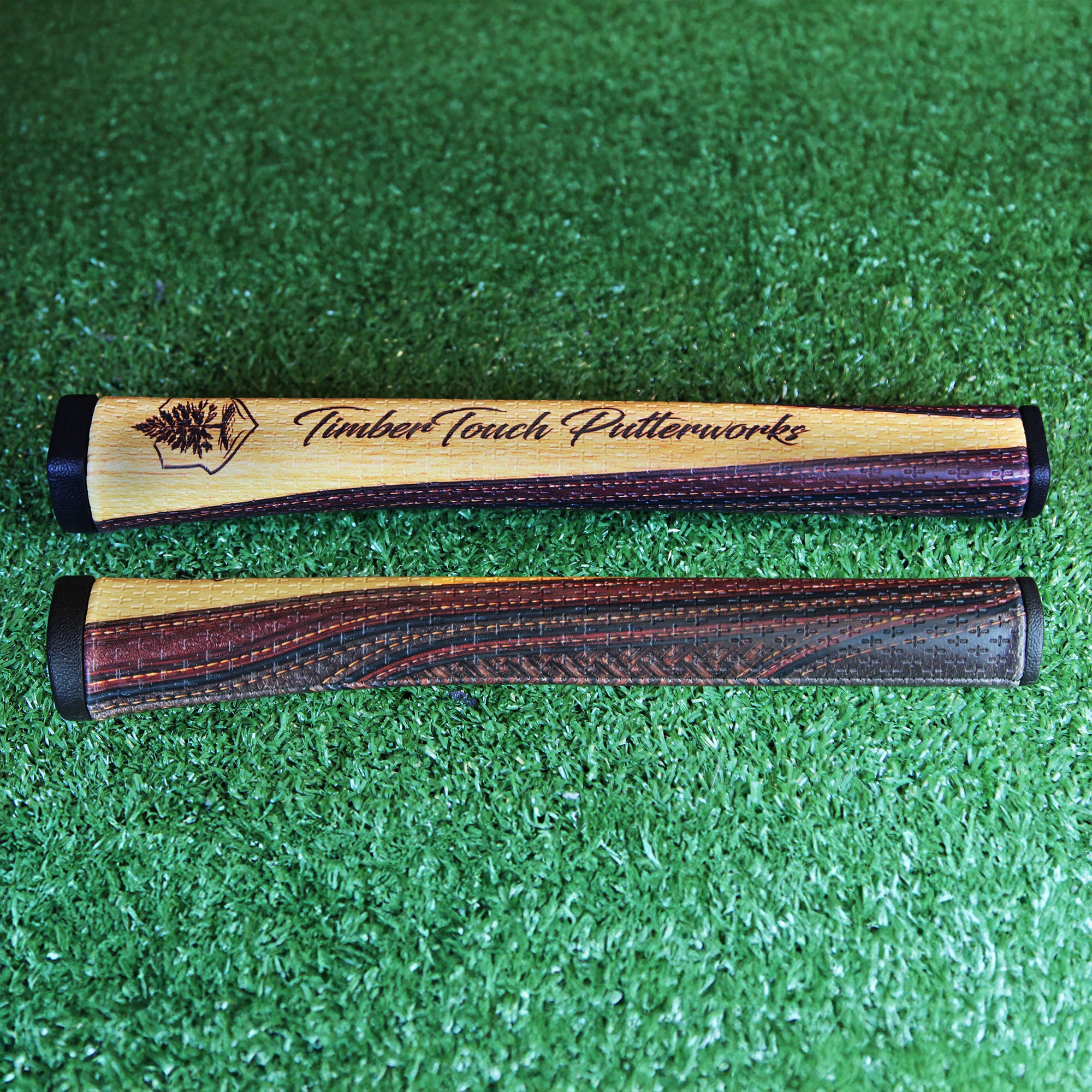TimberTouch Putterworks premium 2.0 Wood and Leather look grip