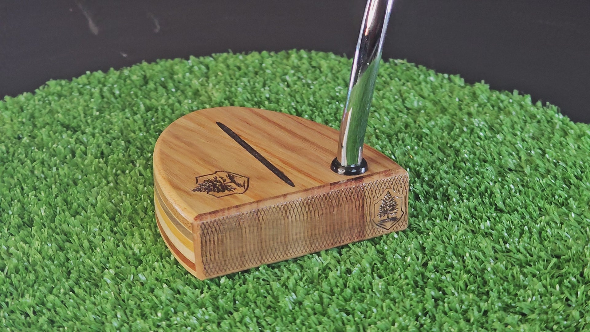 Canarywood and various exotic wood Woodford putter