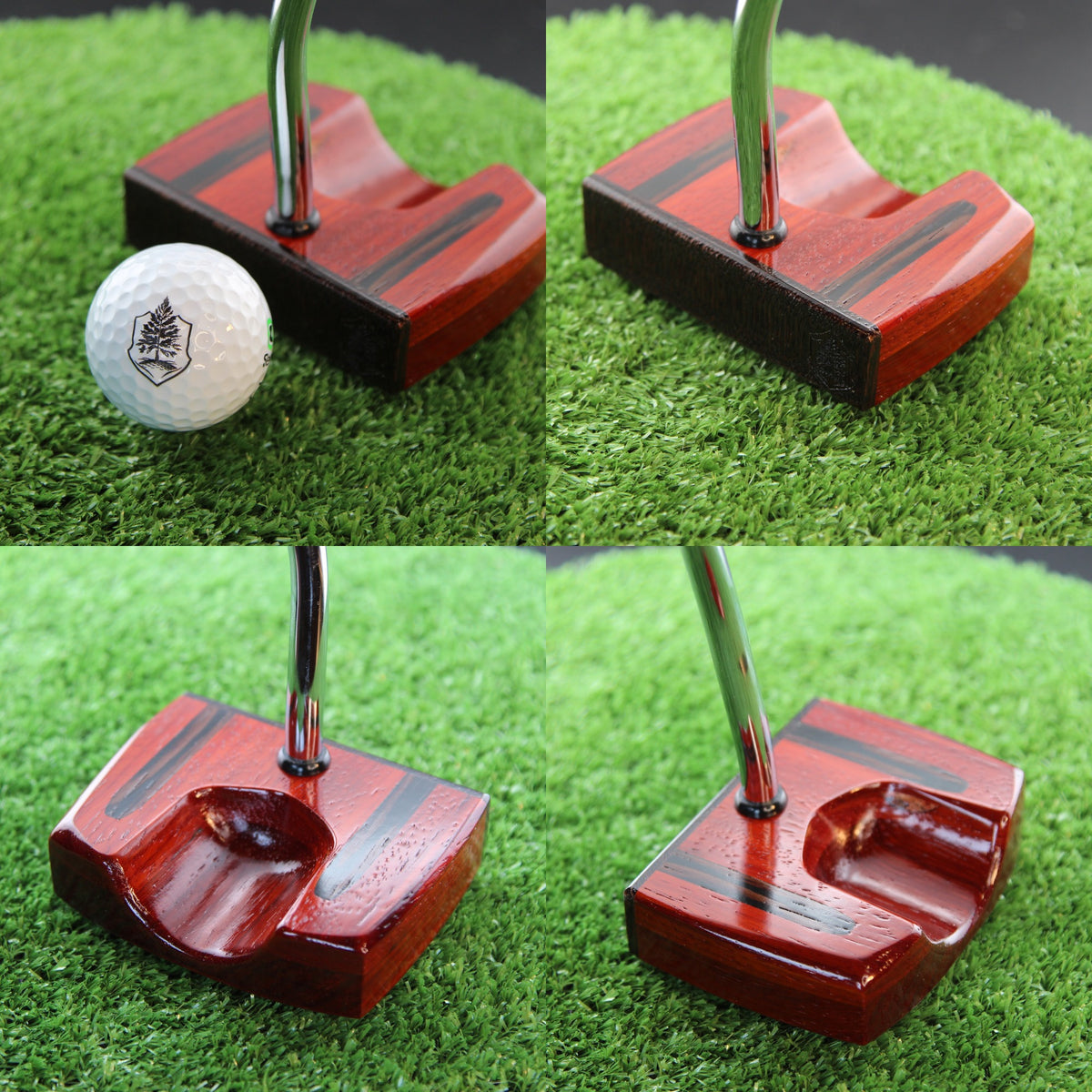 Padauk and Wenge zero torque center shaft Woodrich Regal Putter - Factory Second