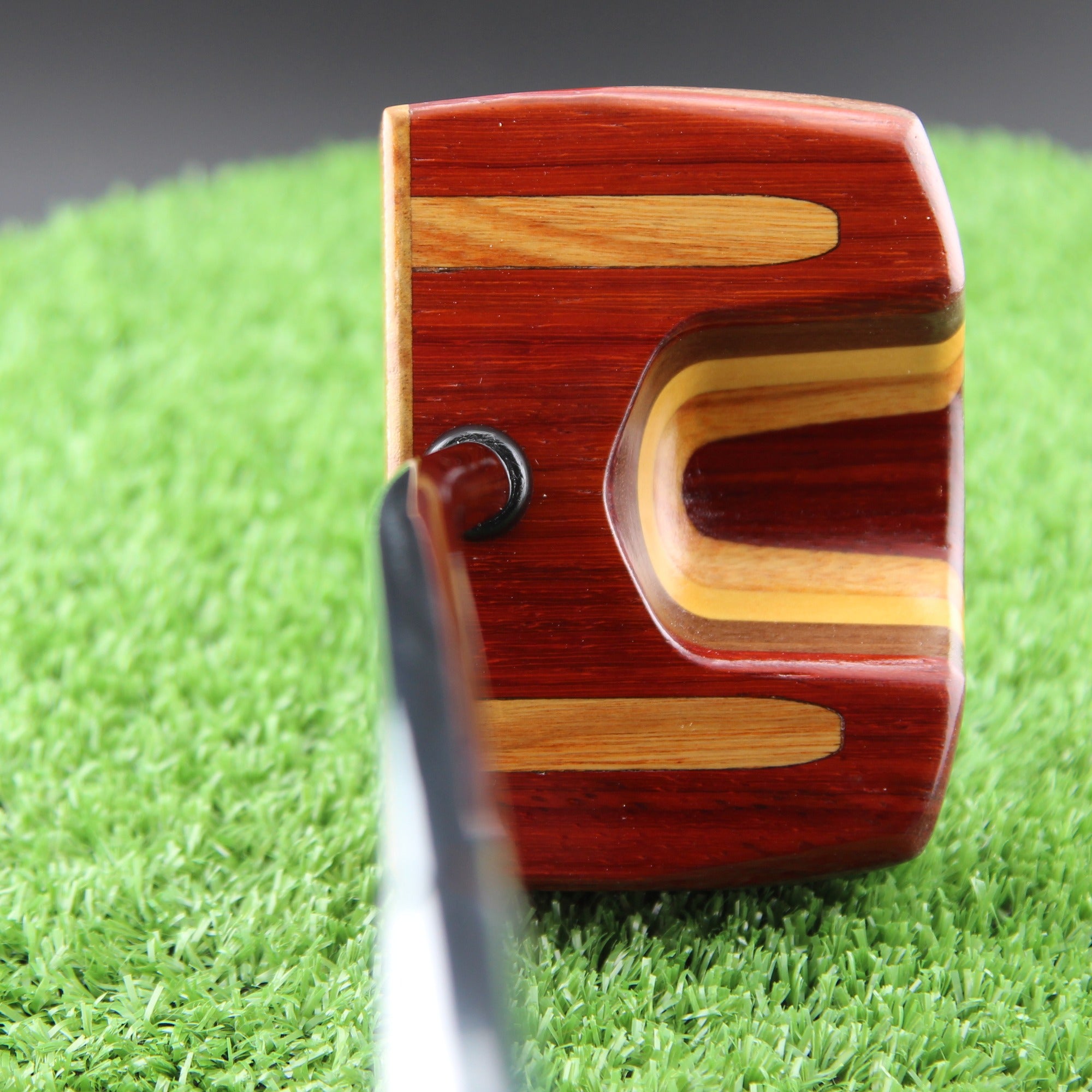 Padauk and Canarywood center shaft zero torque Woodrich style putter