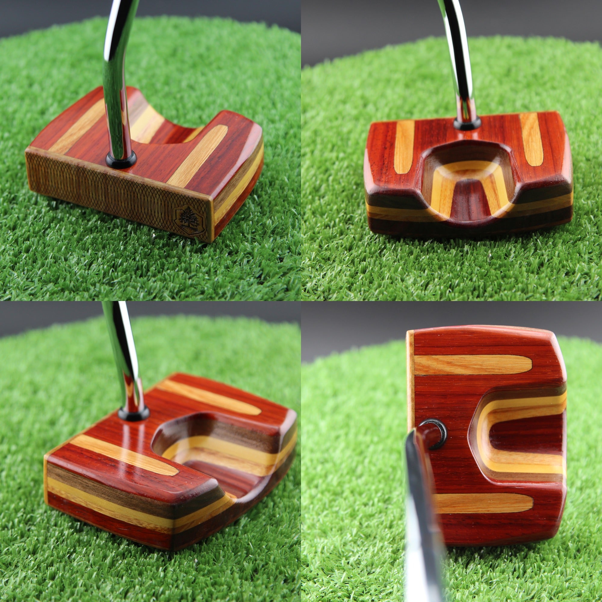 Padauk and Canarywood center shaft zero torque Woodrich style putter