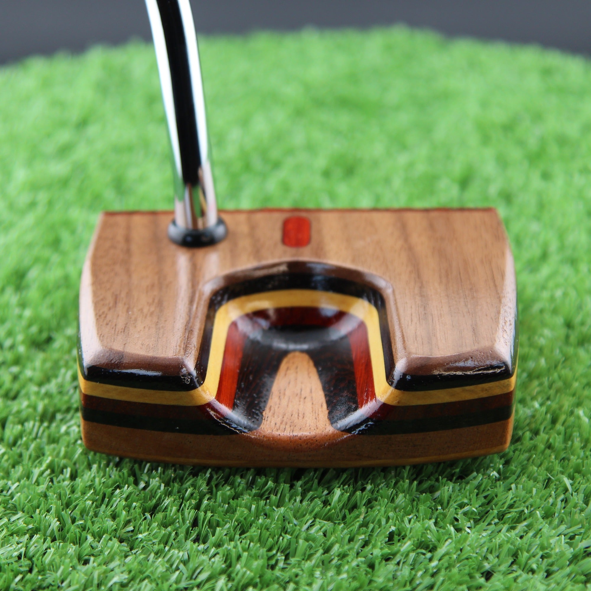 One of a Kind Walnut and many layered Exotic Woodrich Regal putter