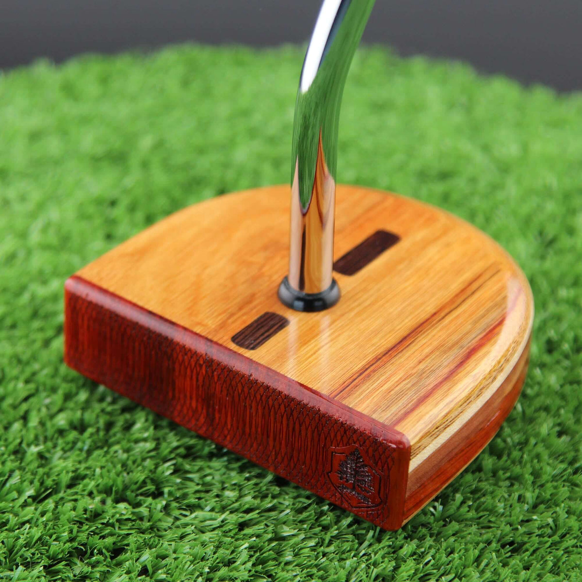 TimberTouch FATTY mallet wood putter with Canarywood center shaft zero torque