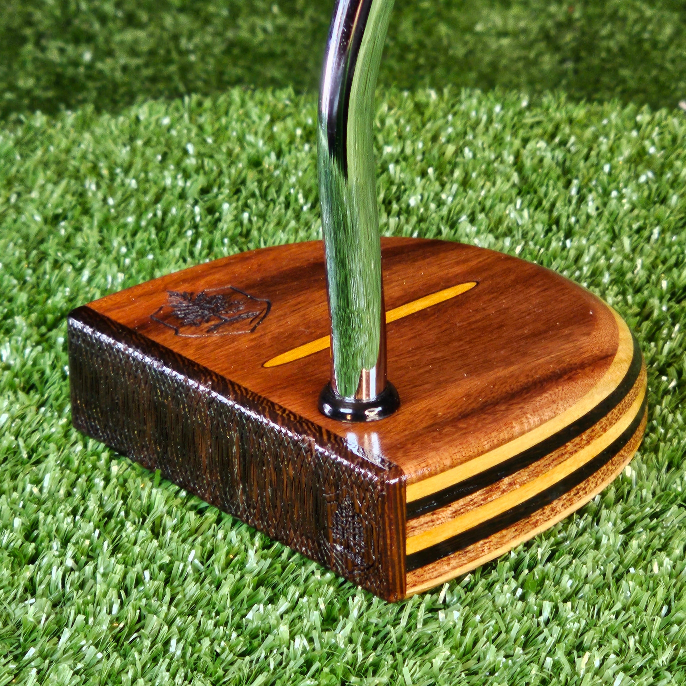 High MOI TimberTouch wood putter on the green