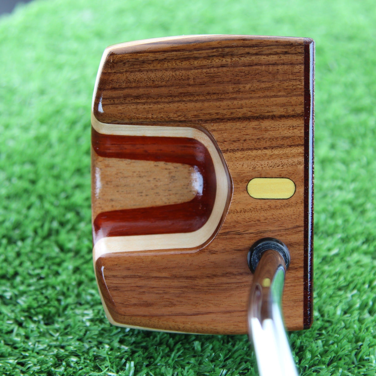 Left-handed rosewood and padauk Woodrich Regal TimberTouch putter