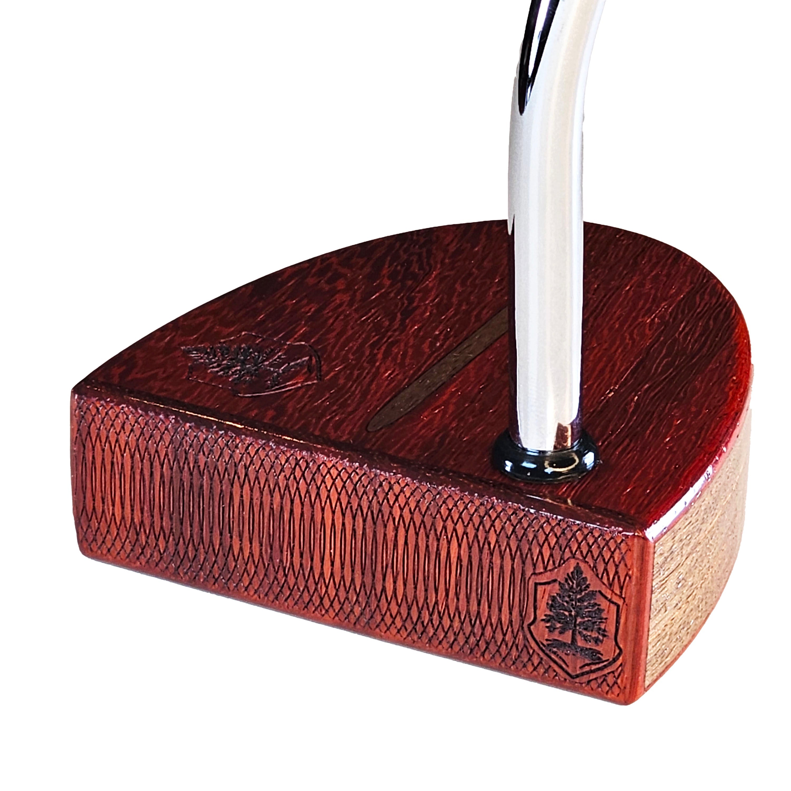 Wooden Touch 2024 Wood Putter: 35 1/2” w Head Cover Golf Larkin Grip Great Condition