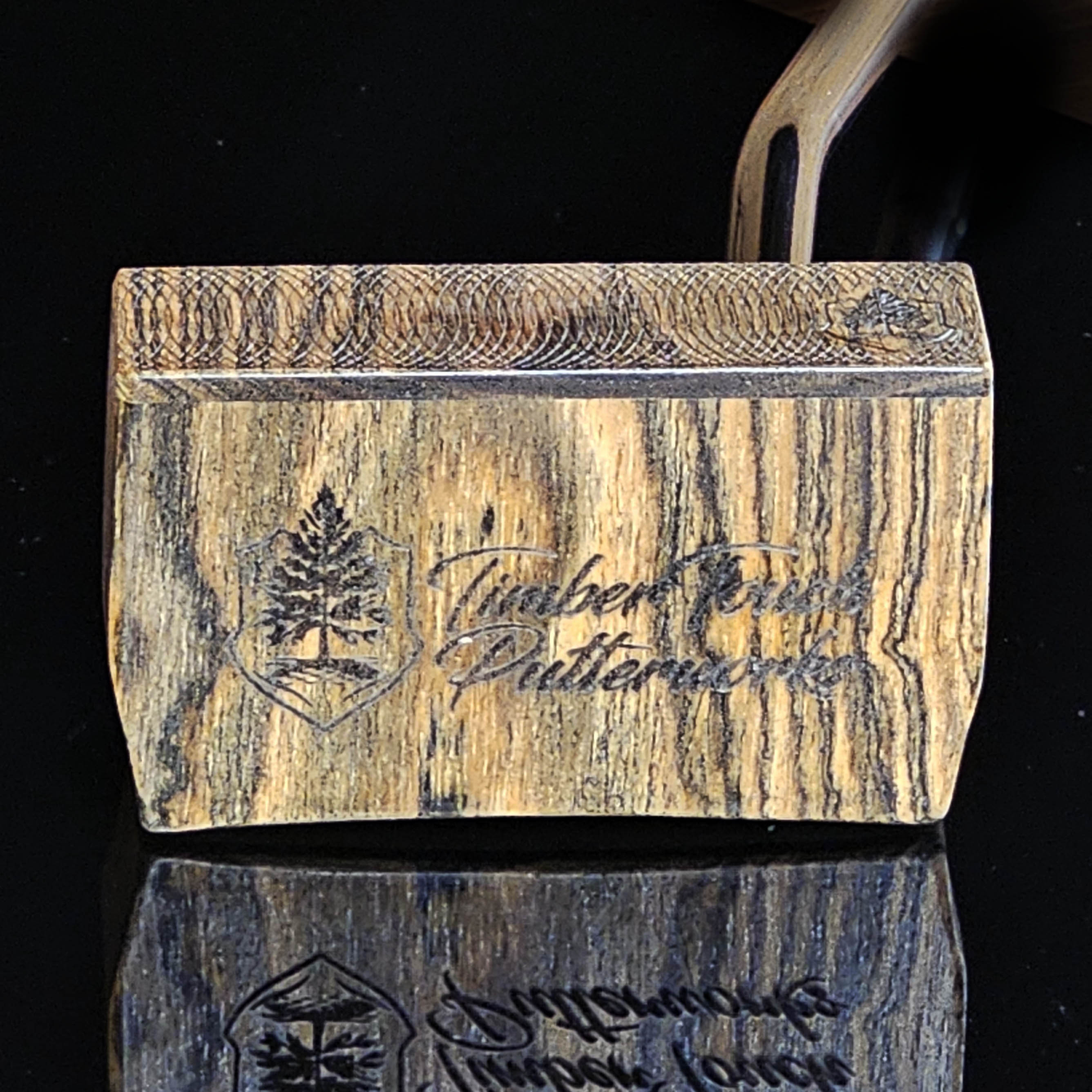 East Indian Rosewood and curly maple bladewood style putter