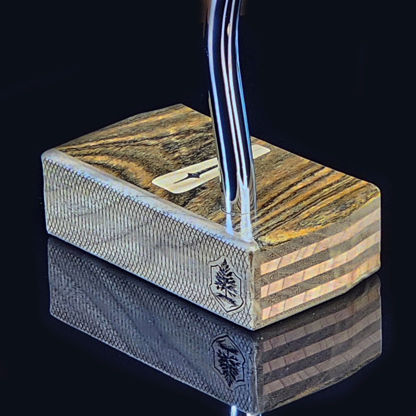 East Indian Rosewood putter with Red Cedar and Walnut plied body