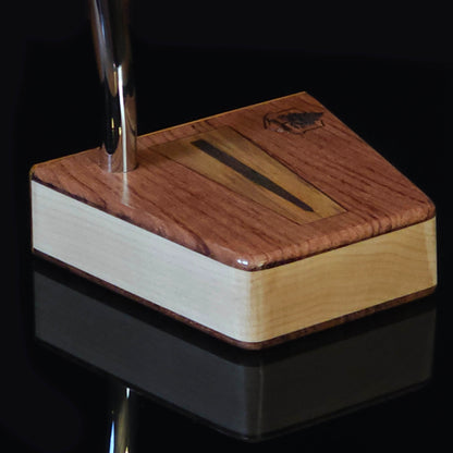 Chechen wood top and base putter with Hard Maple body and Chakte Viga wood face