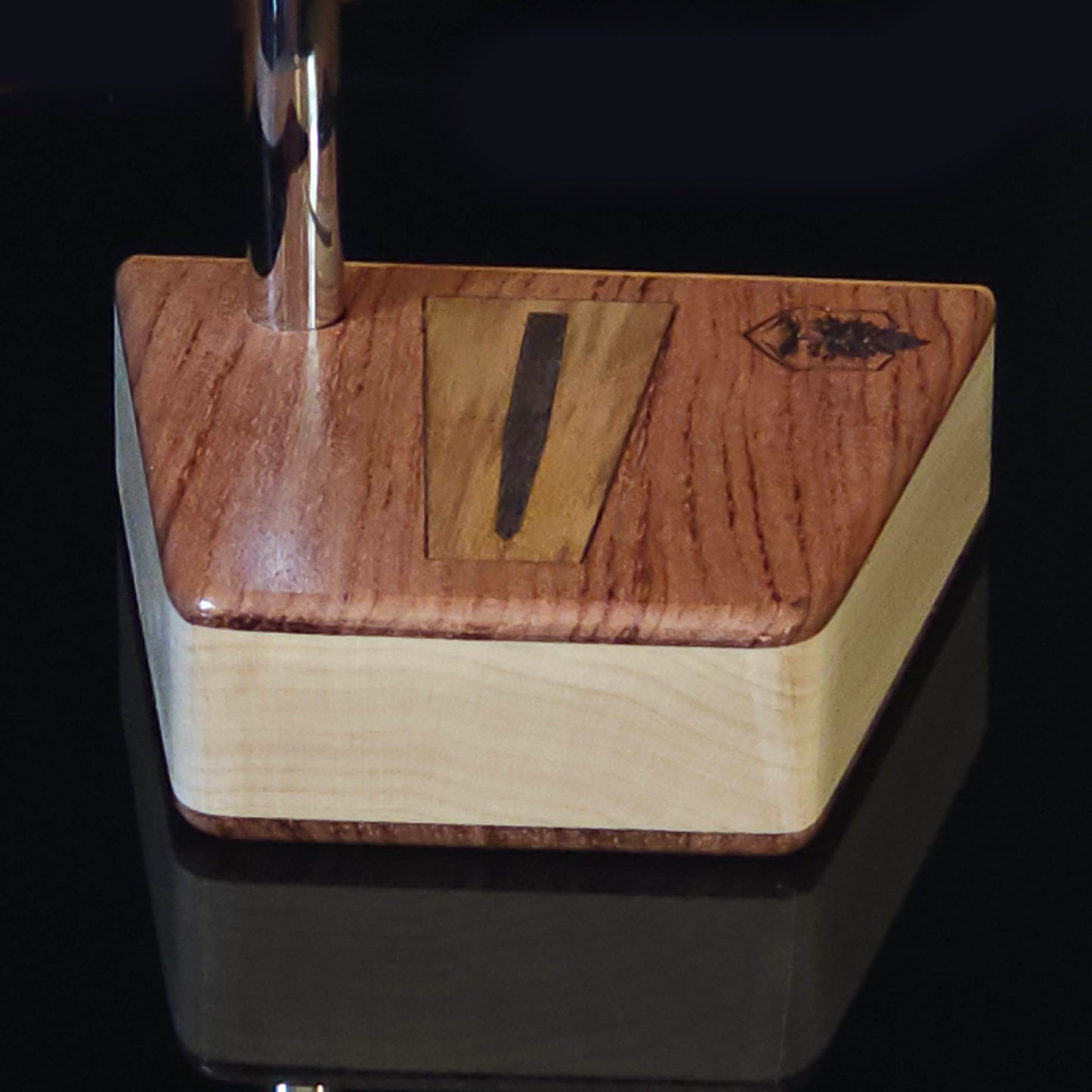 Chechen wood top and base putter with Hard Maple body and Chakte Viga wood face