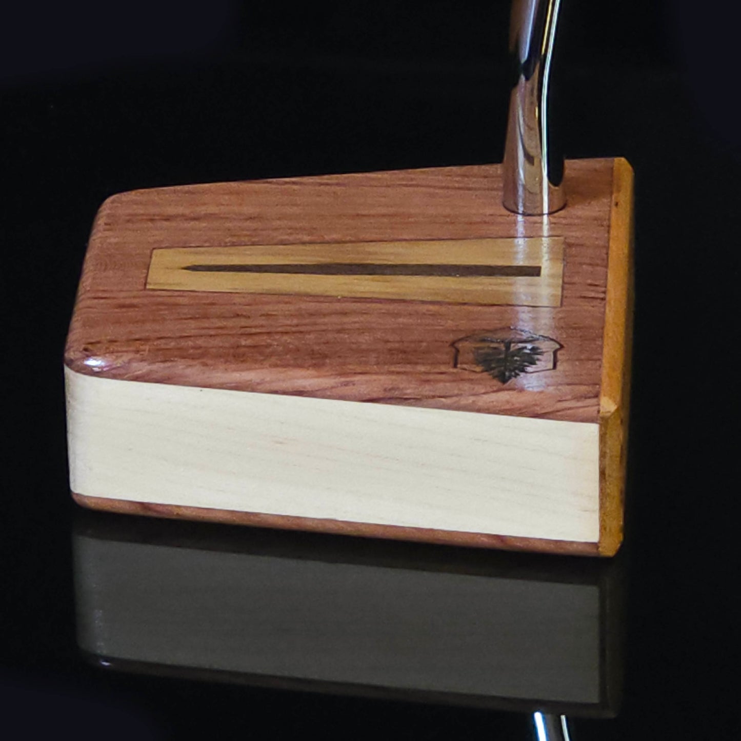 Chechen wood top and base putter with Hard Maple body and Chakte Viga wood face