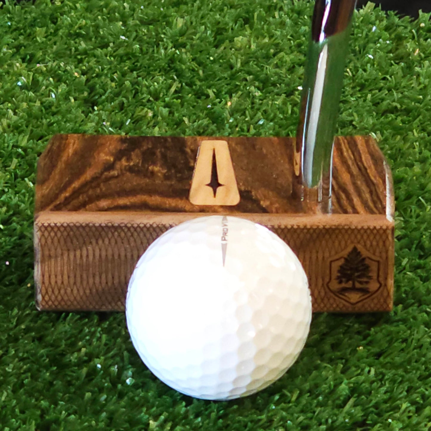 East Indian Rosewood putter with Red Cedar and Walnut plied body