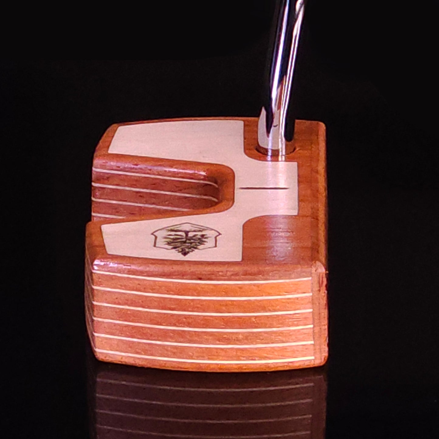 Padauk wood and Maple inlay Woodrich Regal wood putter