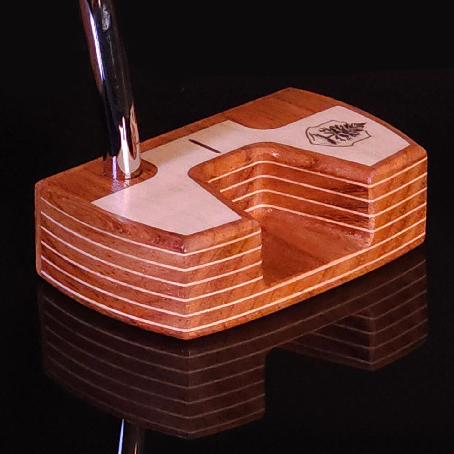 Padauk wood and Maple inlay Woodrich Regal wood putter