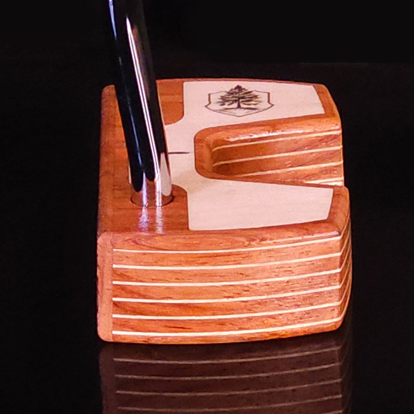 Padauk wood and Maple inlay Woodrich Regal wood putter