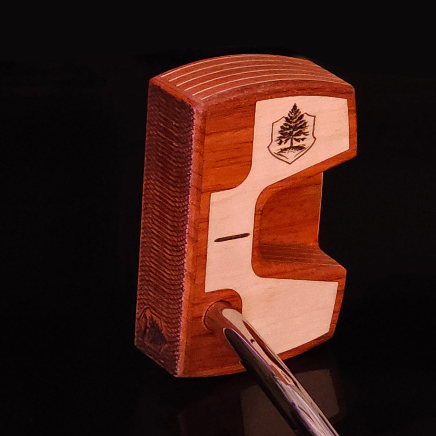 Padauk wood and Maple inlay Woodrich Regal wood putter