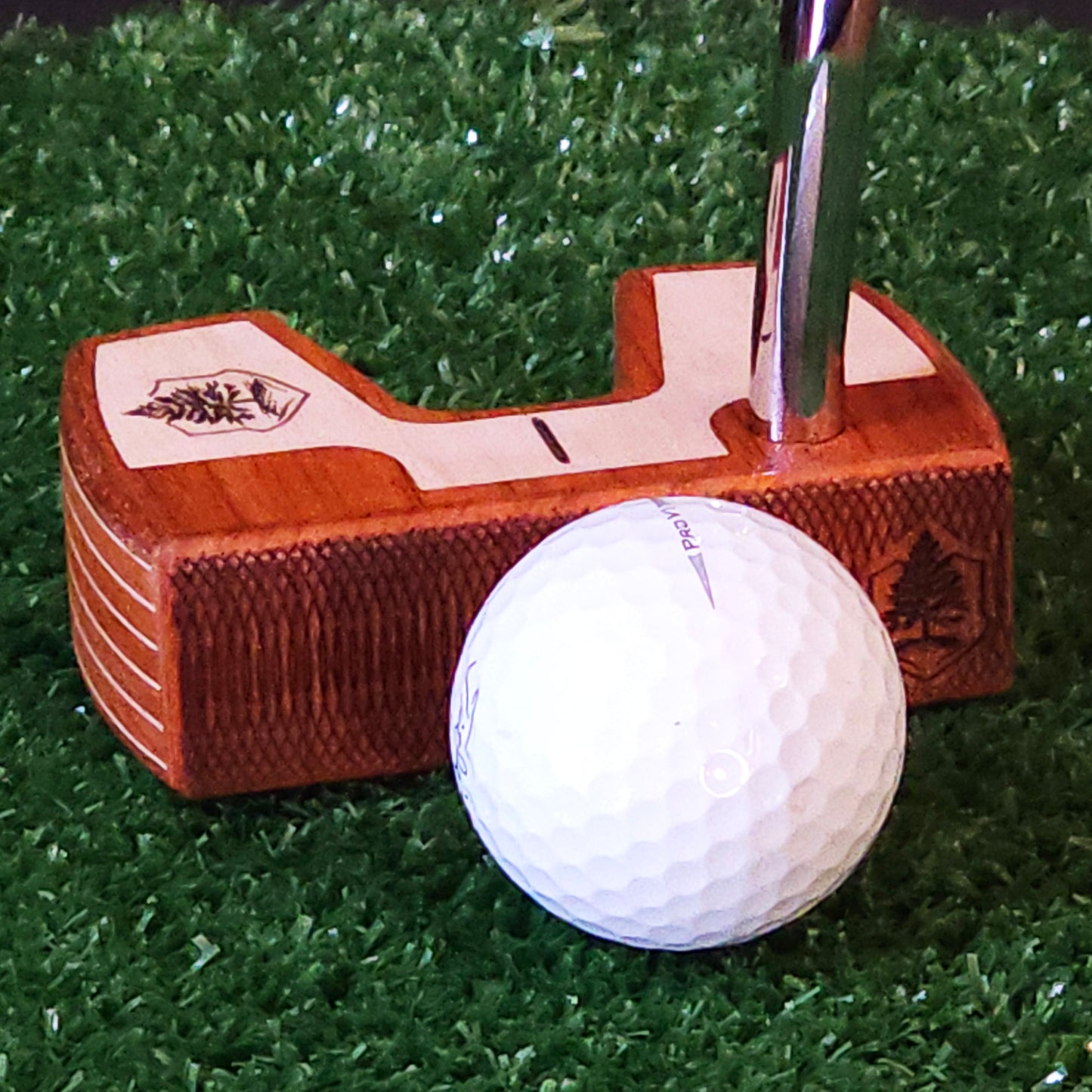 Padauk wood and Maple inlay Woodrich Regal wood putter