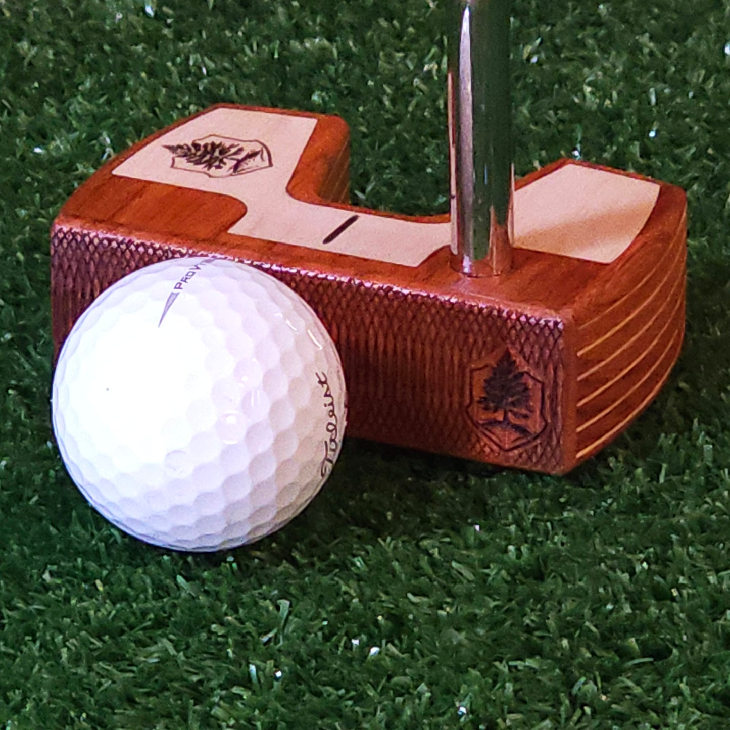 Padauk wood and Maple inlay Woodrich Regal wood putter