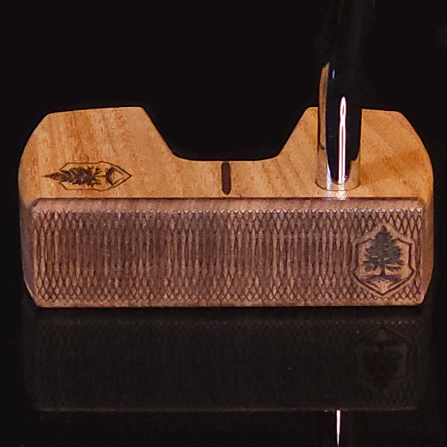 Canarywood walnut and bolivian rosewood Woodrich Regal wood putter