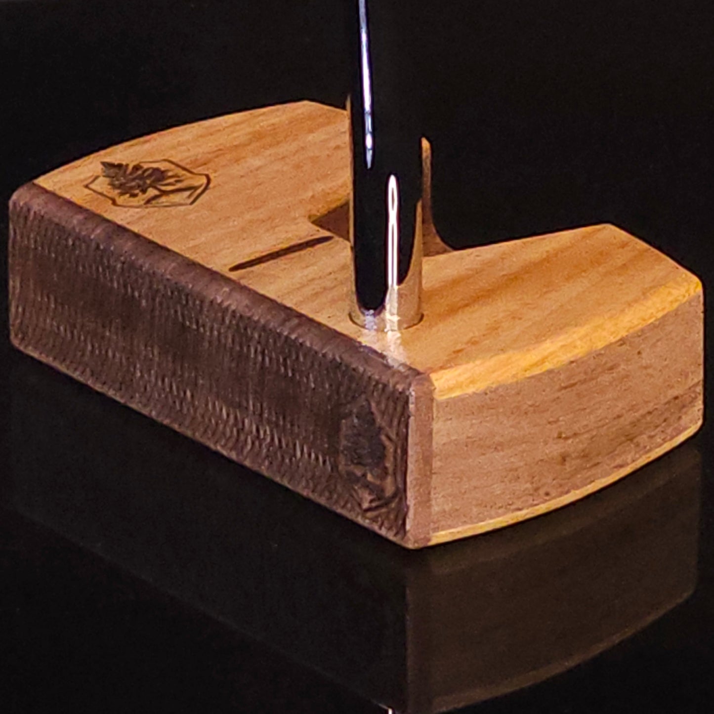 Canarywood walnut and bolivian rosewood Woodrich Regal wood putter