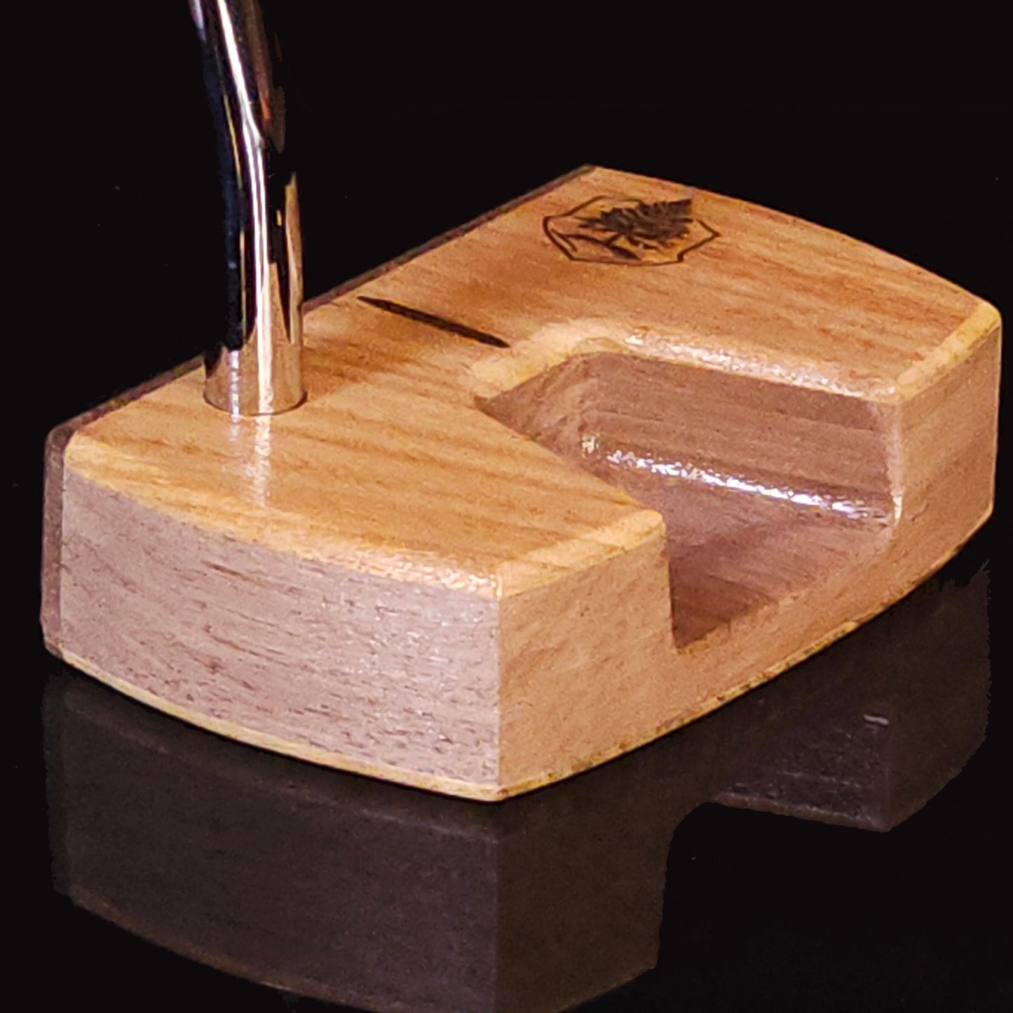 Canarywood walnut and bolivian rosewood Woodrich Regal wood putter