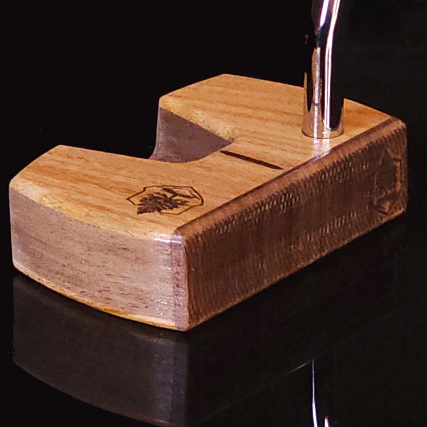 Canarywood walnut and bolivian rosewood Woodrich Regal wood putter