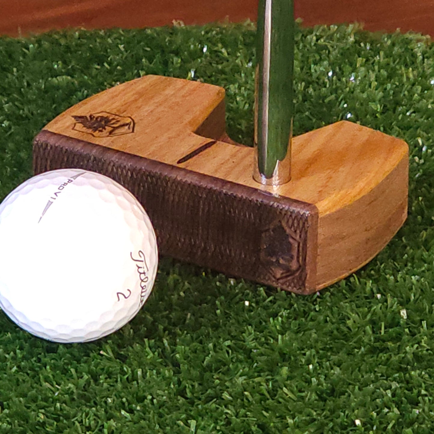 Canarywood walnut and bolivian rosewood Woodrich Regal wood putter