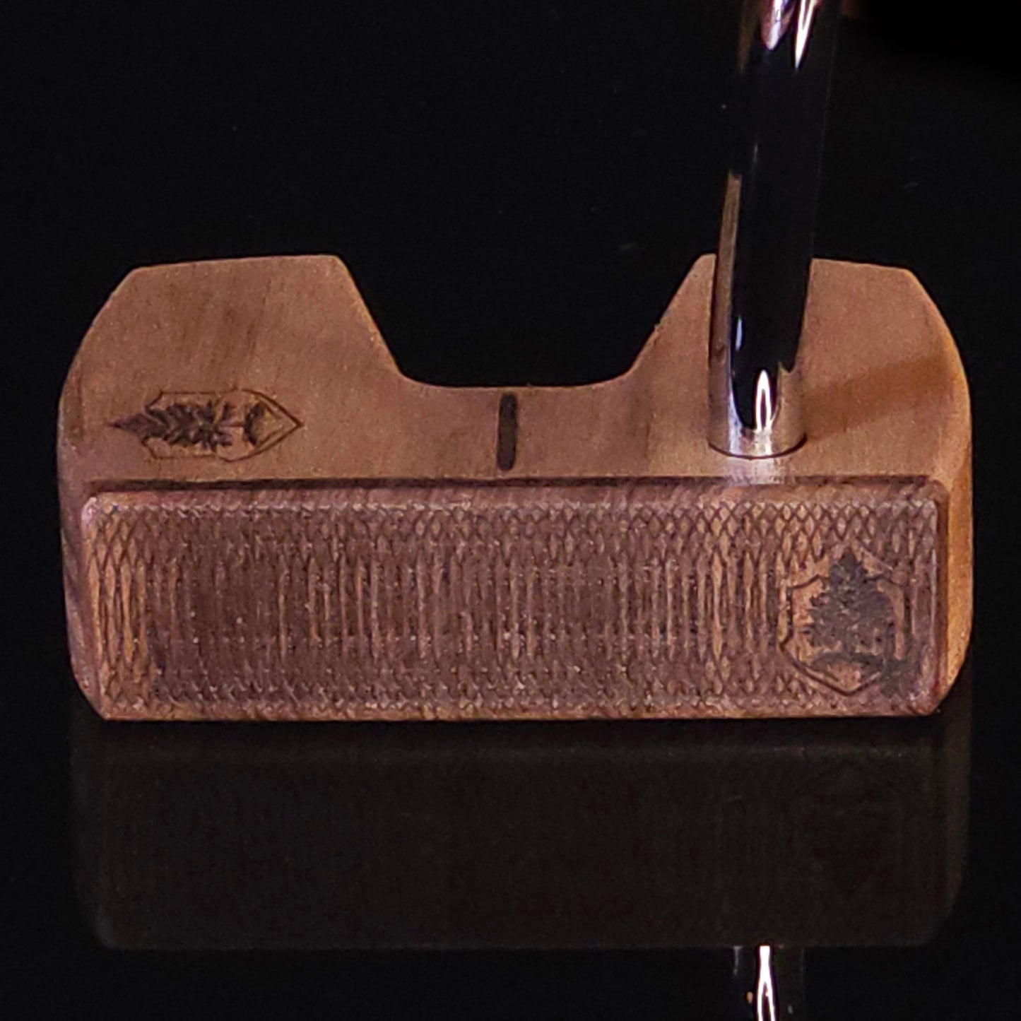 Walnut Bolivian Rosewood and Lacewood Woodrich Regal wood putter