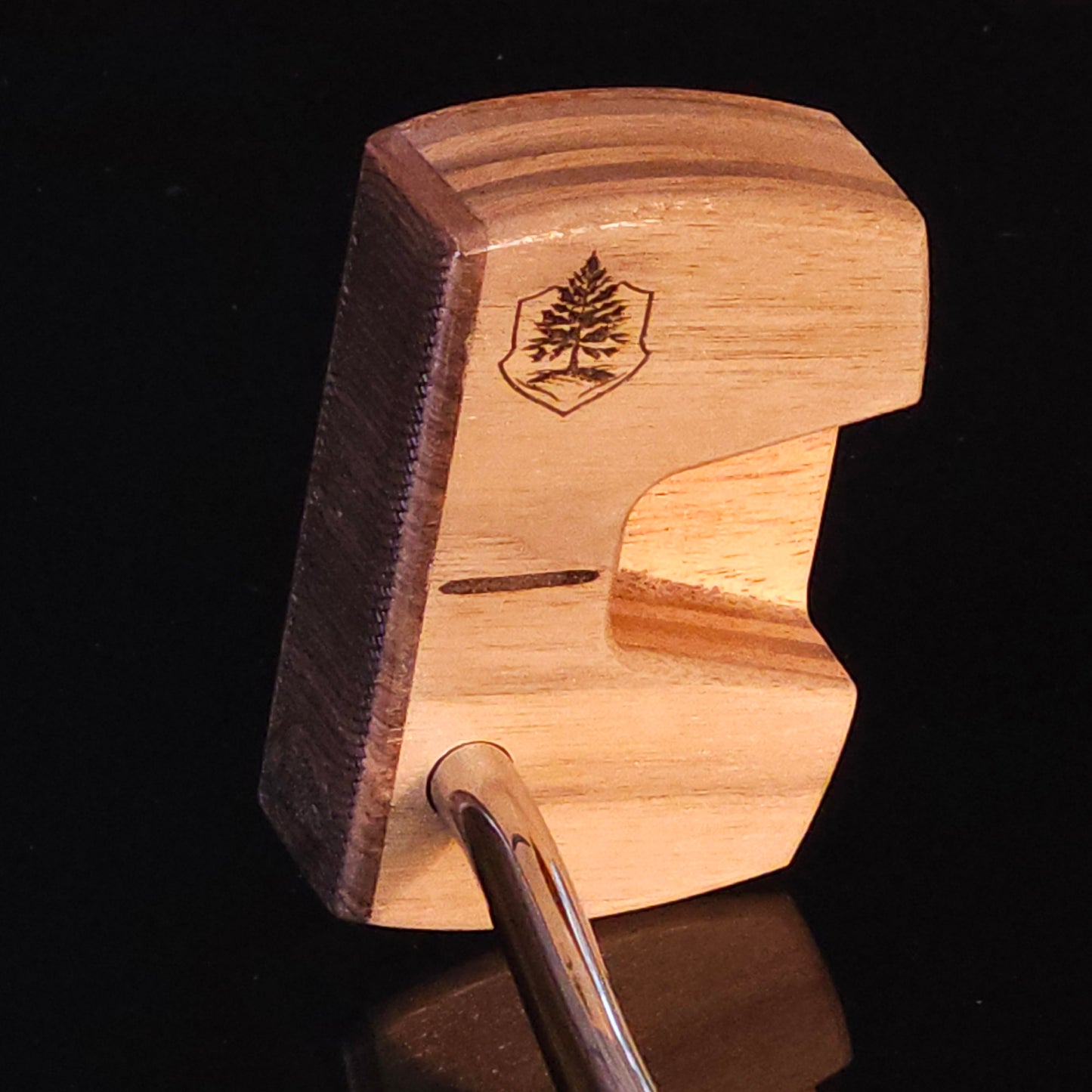 Canarywood walnut and bolivian rosewood Woodrich Regal wood putter