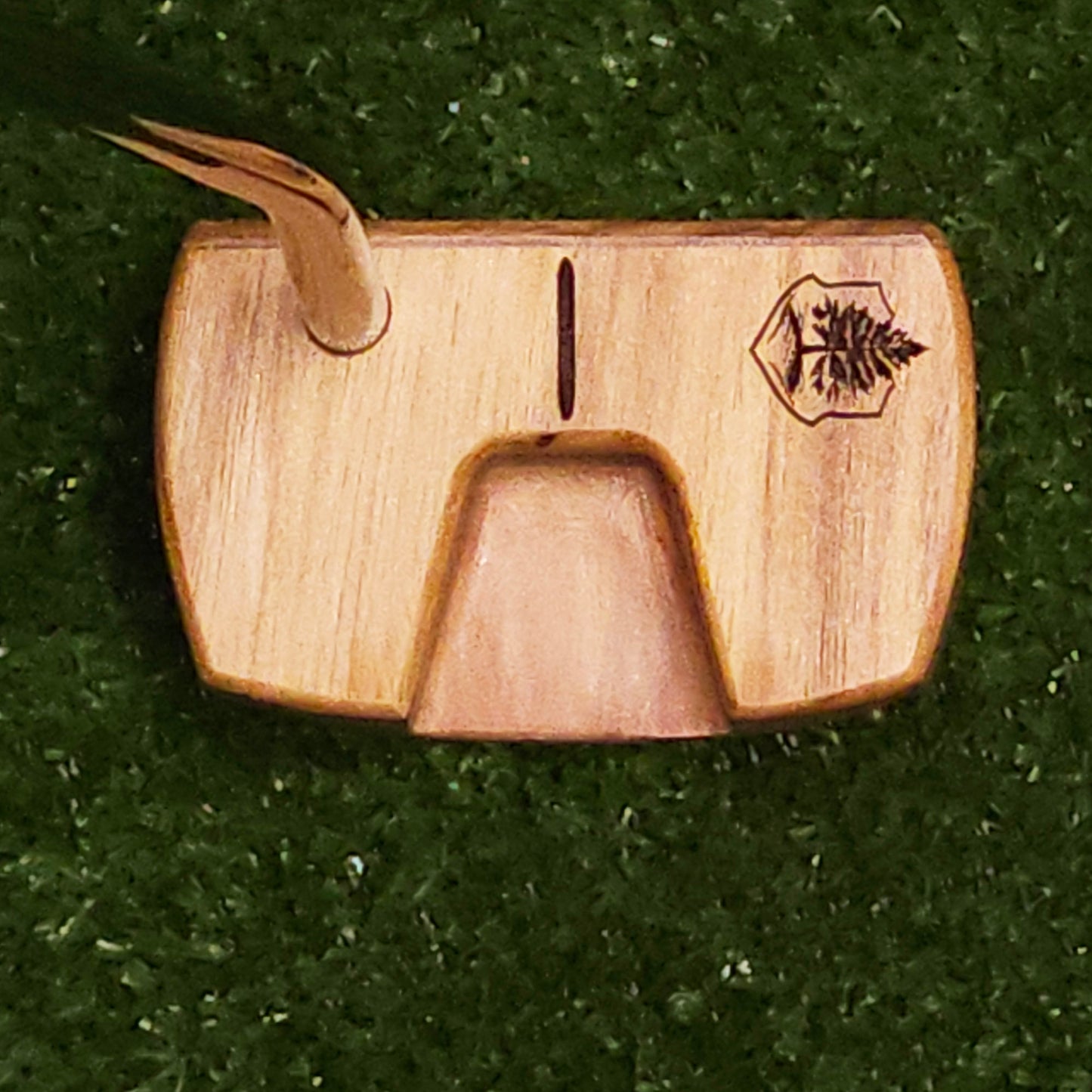 Canarywood walnut and bolivian rosewood Woodrich Regal wood putter